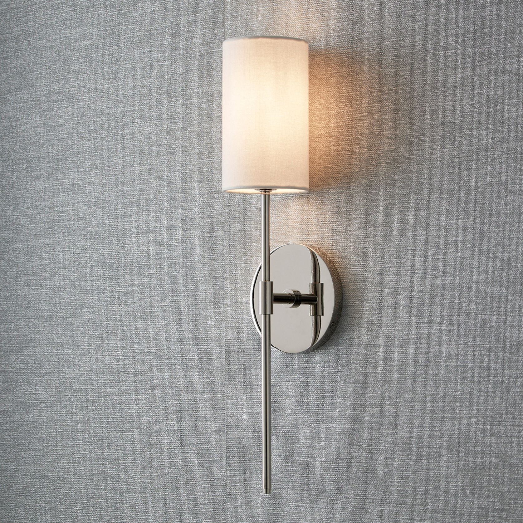 Haven 1 Light Wall Light in Polished Nickel gallery detail image