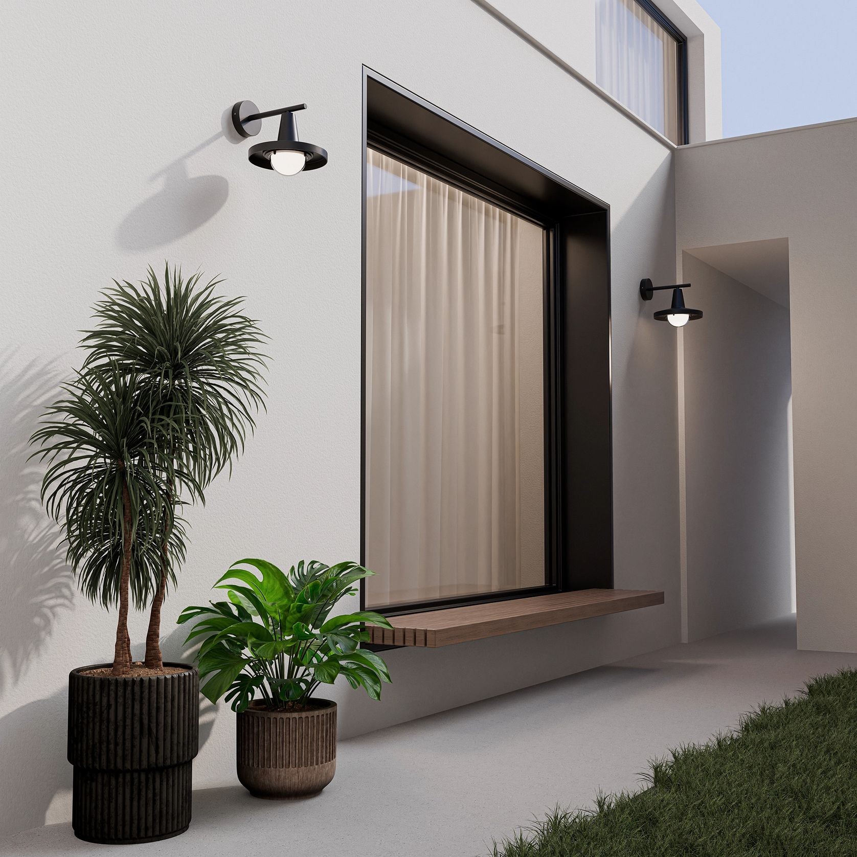 Eyrie Aluminium LED Wall Light gallery detail image