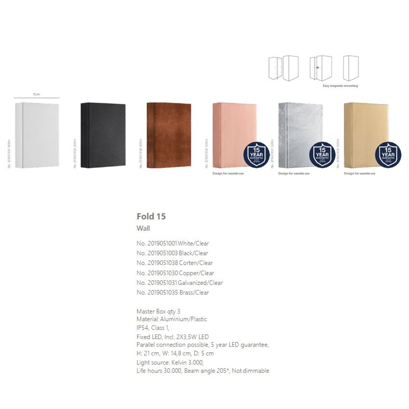 Fold 15 | Wall Light gallery detail image
