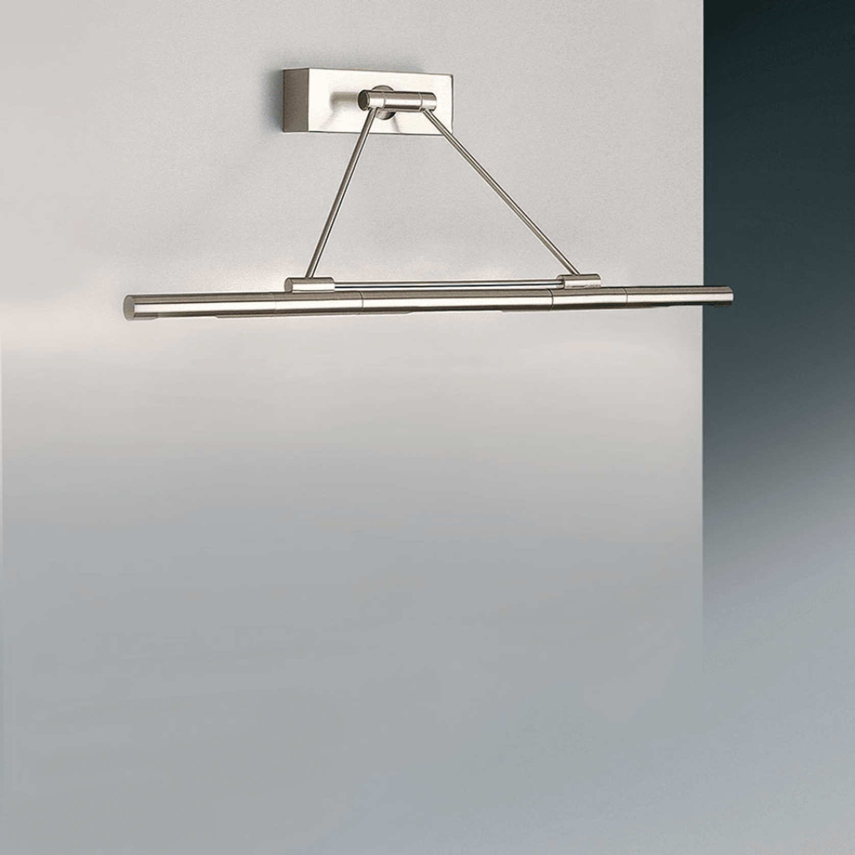 Ikon Picture 1 Light Wall Light - 60CM in Nickel gallery detail image