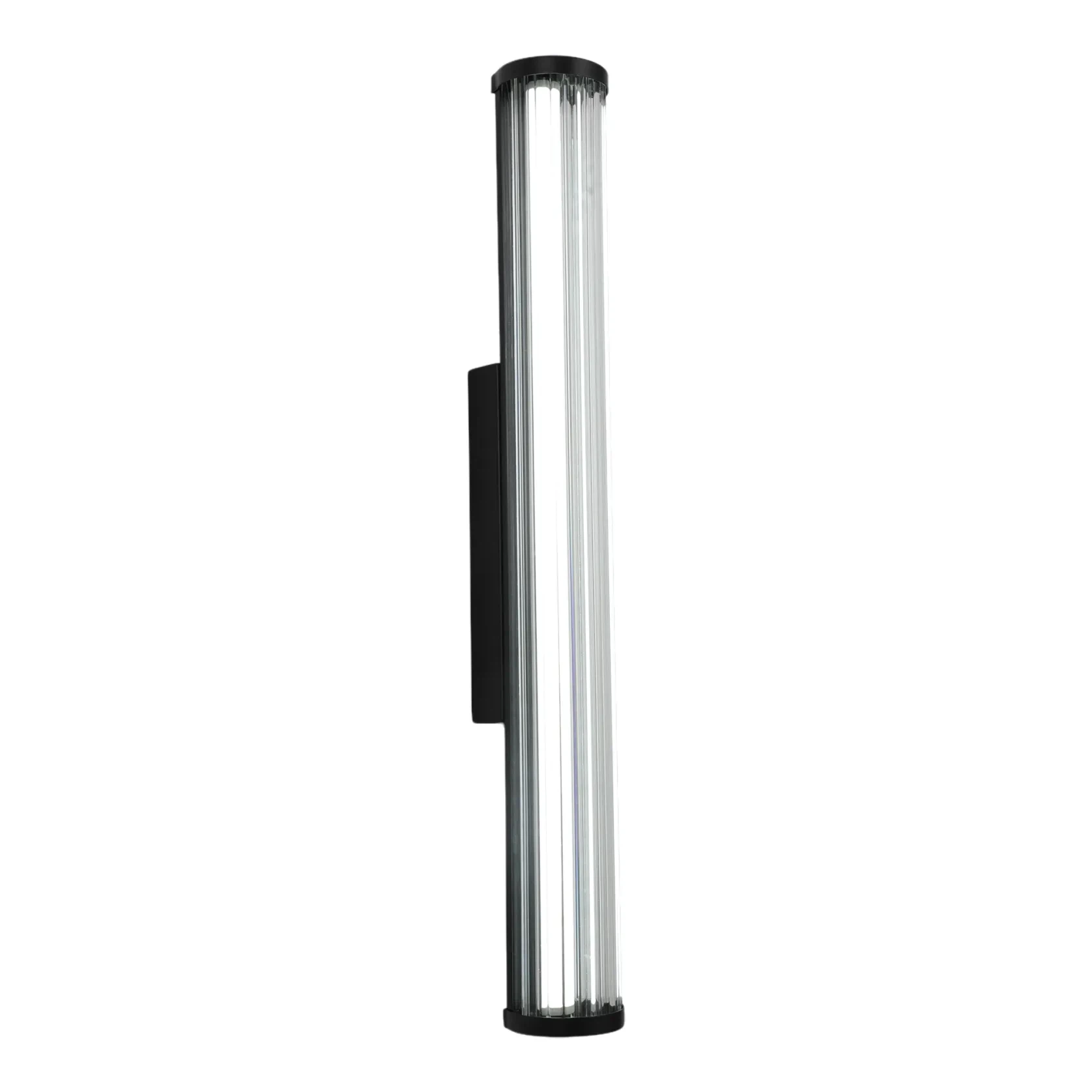 Junco IP65 Fluted Hand-Blown Glass LED Batten Light gallery detail image