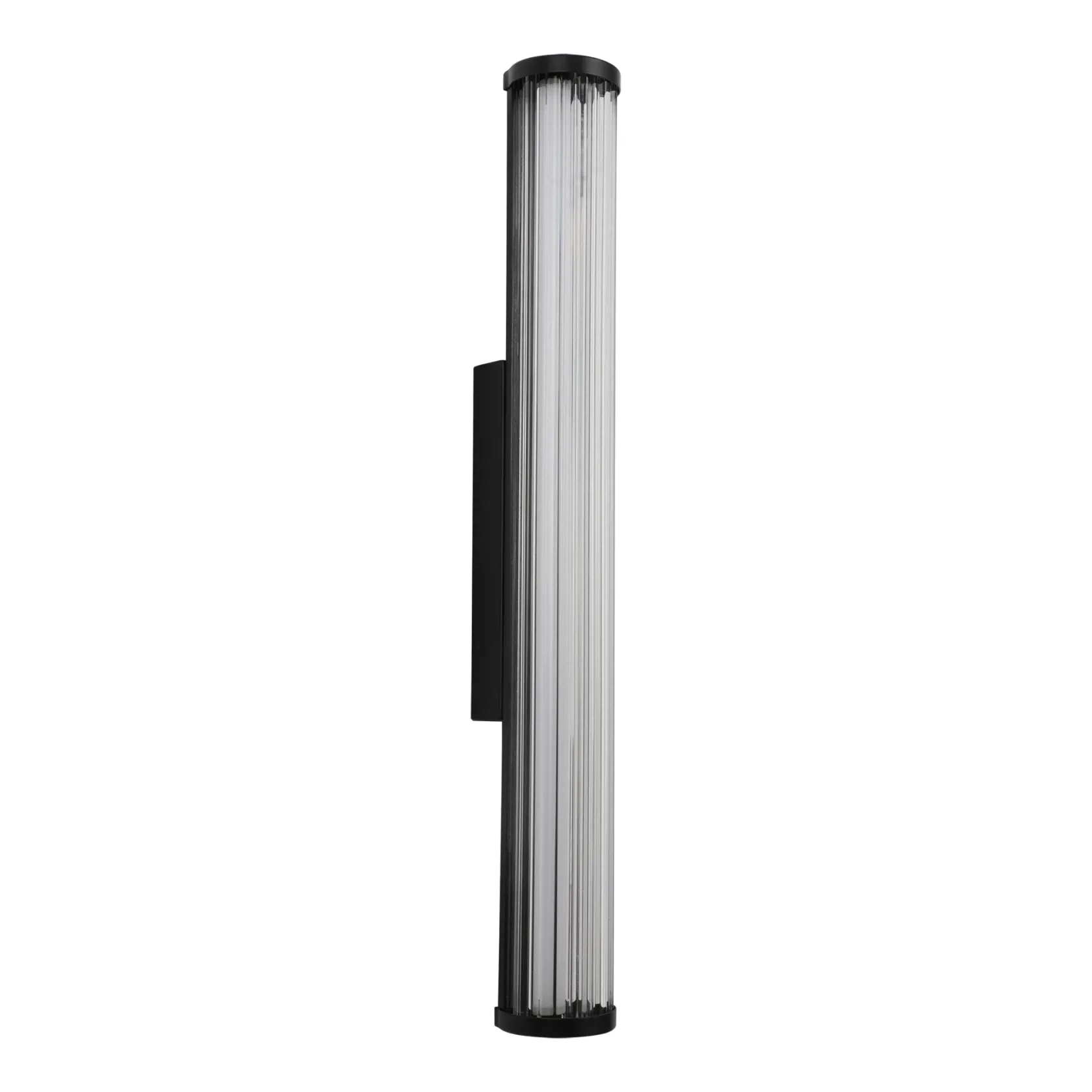 Junco IP65 Fluted Hand-Blown Glass LED Batten Light gallery detail image
