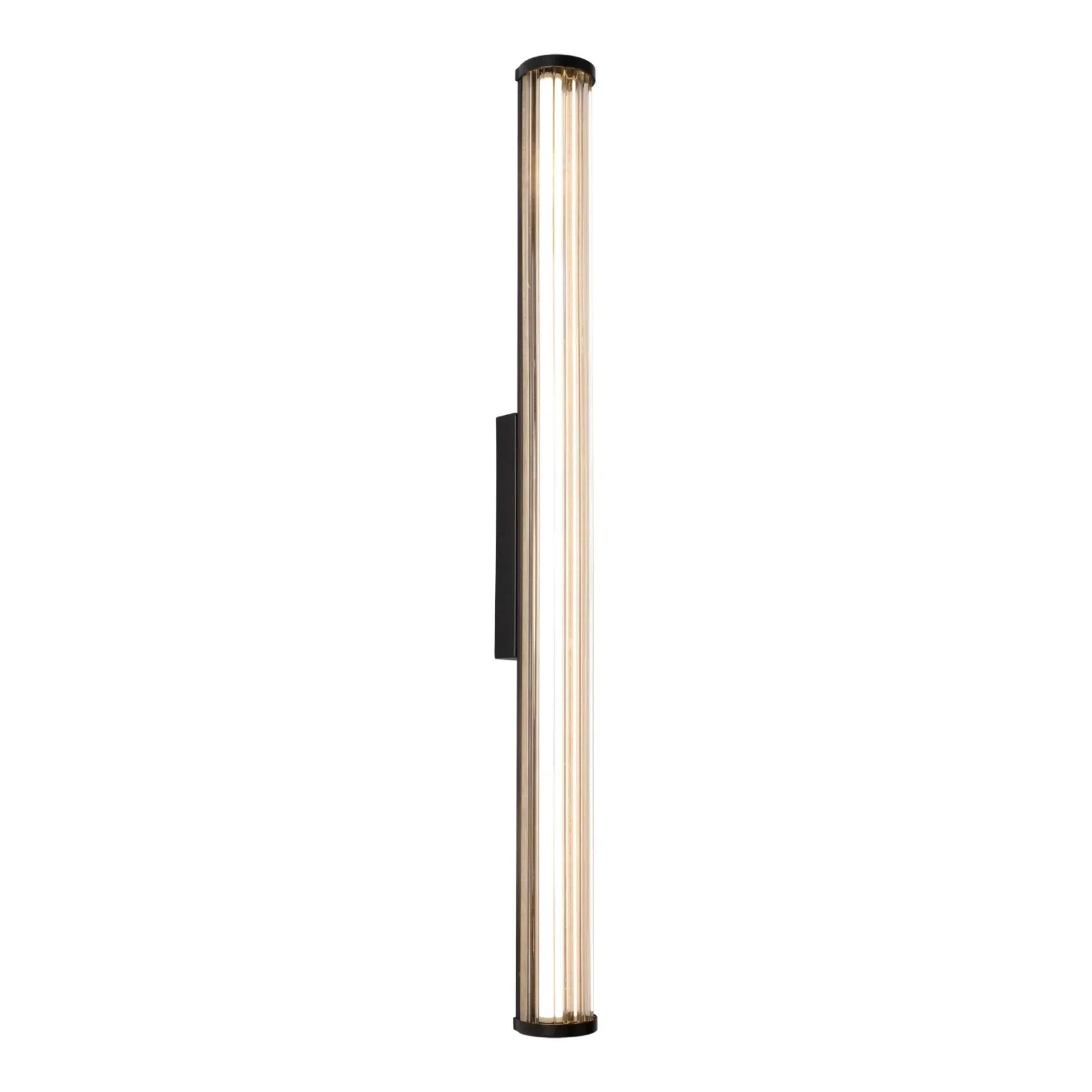 Junco IP65 Fluted Hand-Blown Glass LED Batten Light gallery detail image
