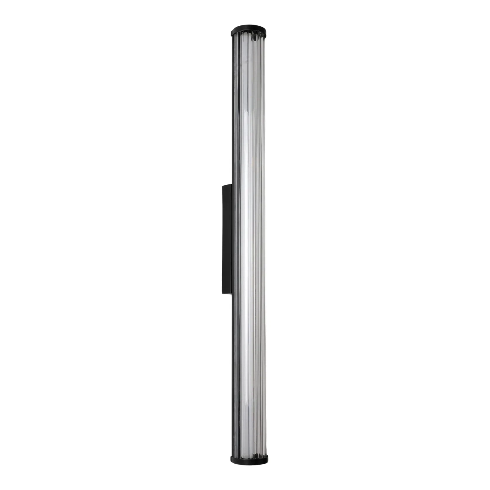 Junco IP65 Fluted Hand-Blown Glass LED Batten Light gallery detail image