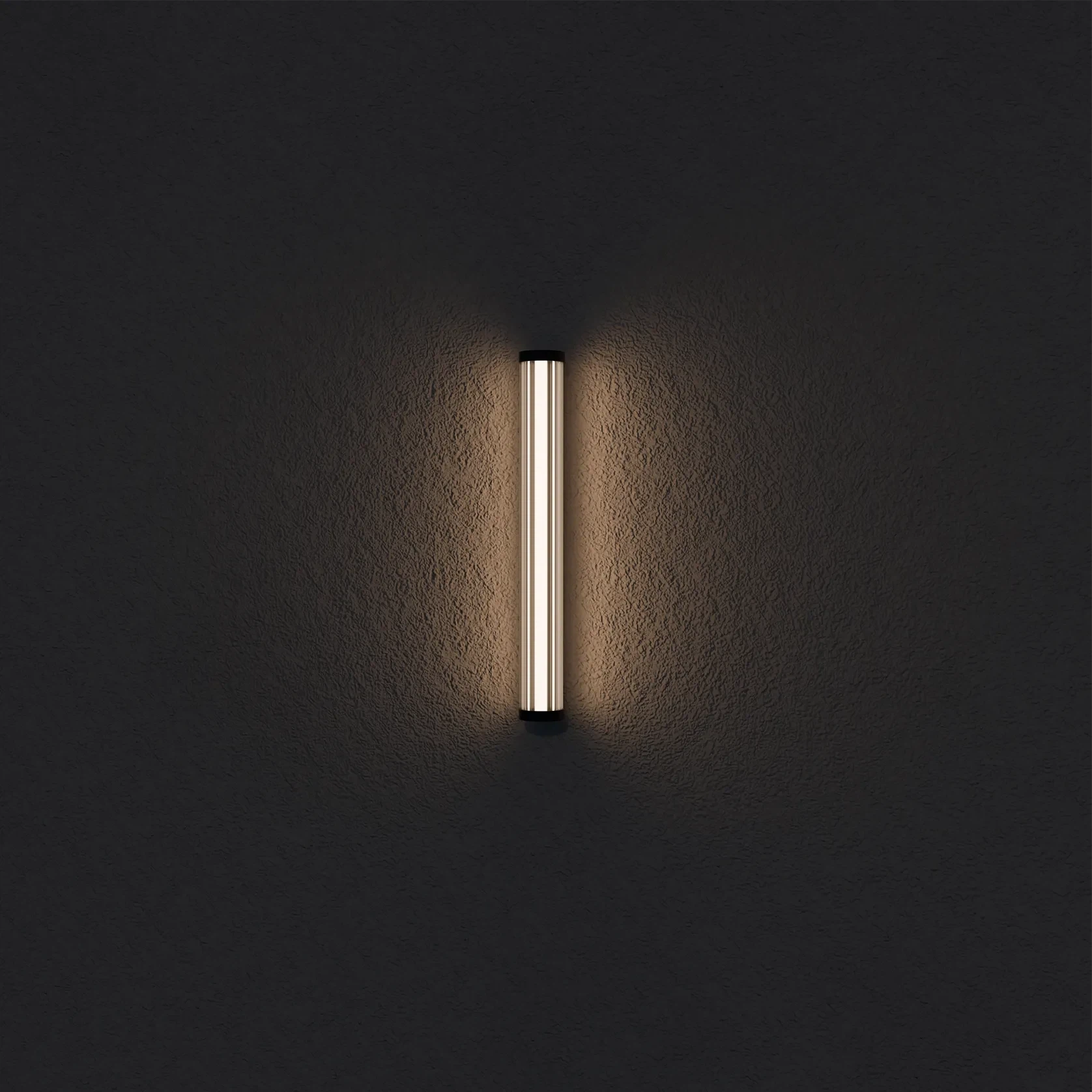 Junco IP65 Fluted Hand-Blown Glass LED Batten Light gallery detail image