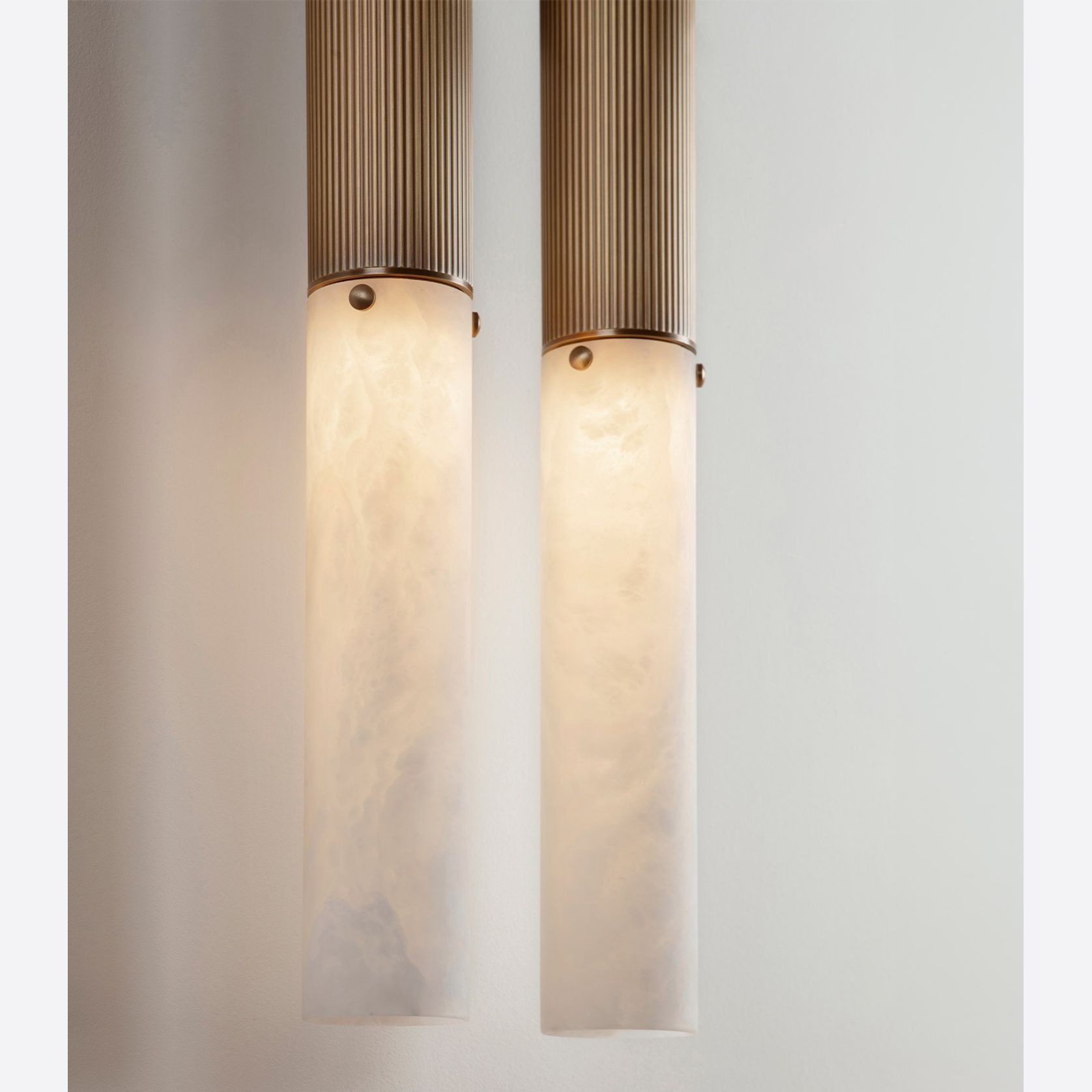 Flume Alabaster Double Wall Light gallery detail image