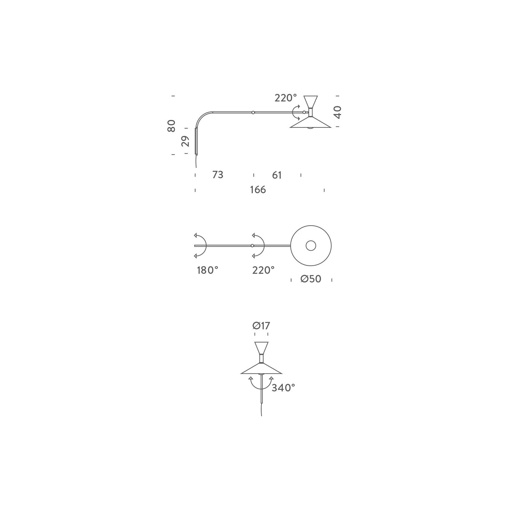 Lampe de Marseille Wall Light gallery detail image