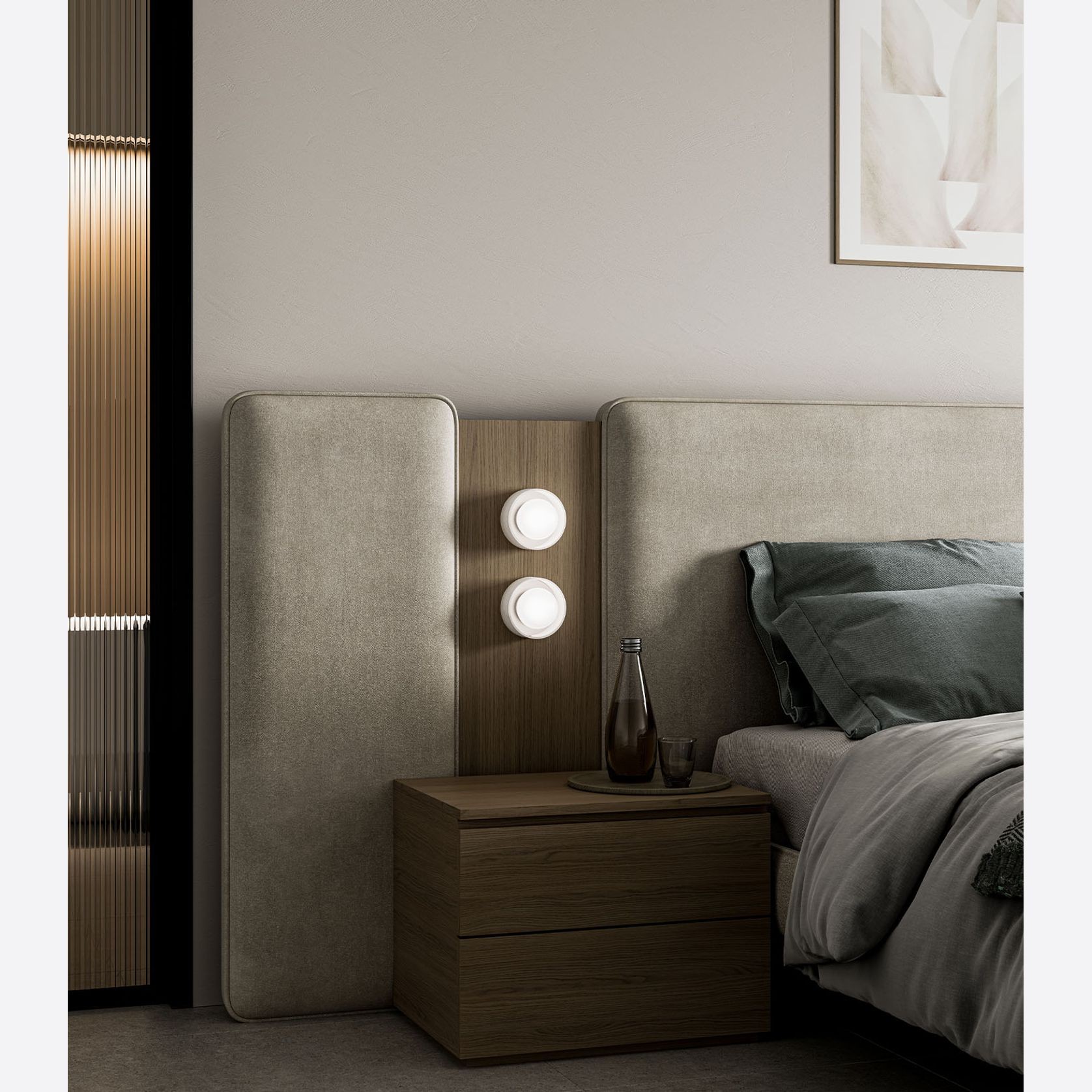 Orb Sur Ribbed Wall Light gallery detail image