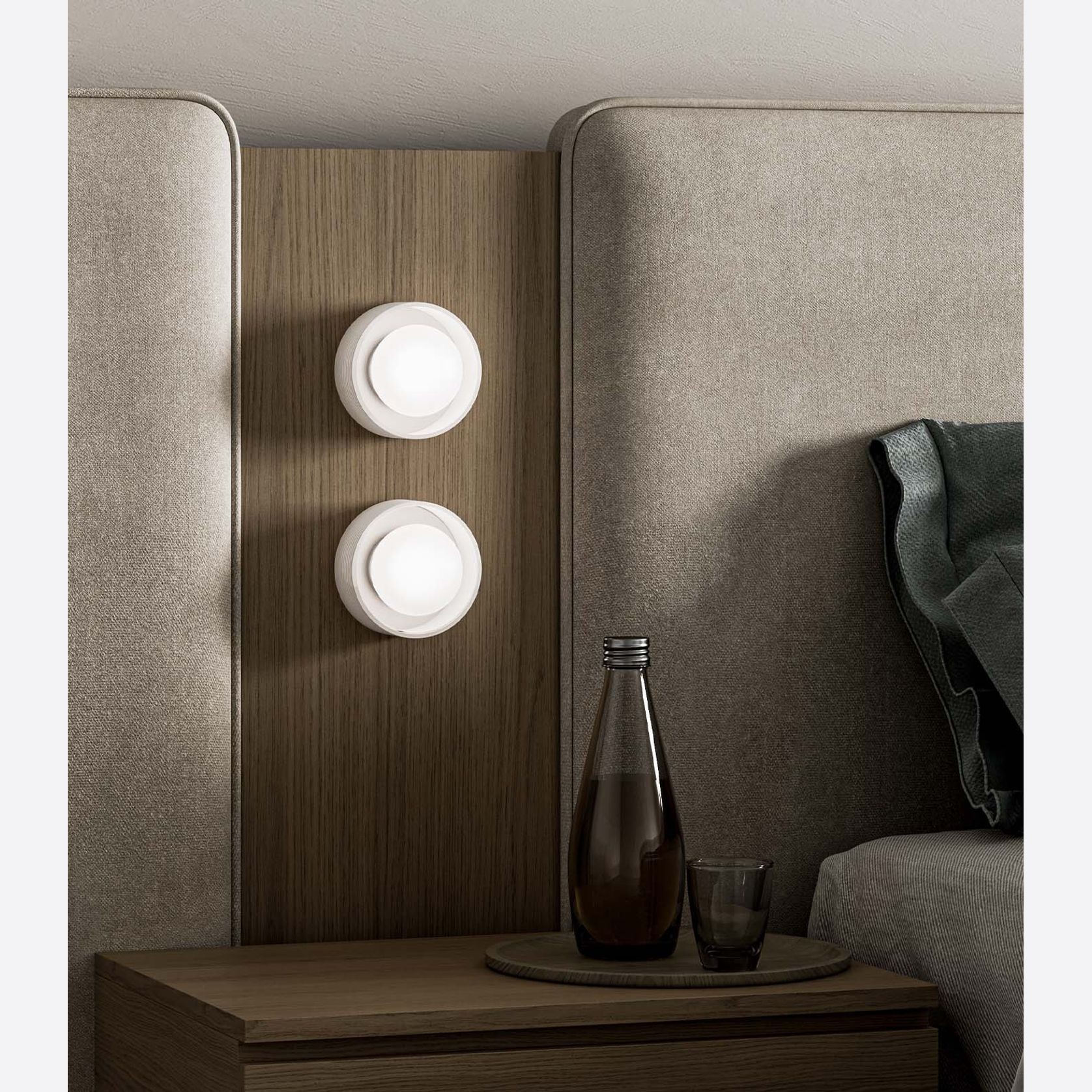 Orb Sur Ribbed Wall Light gallery detail image