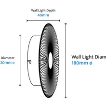 Bilby Crystalline LED Wall Light gallery detail image