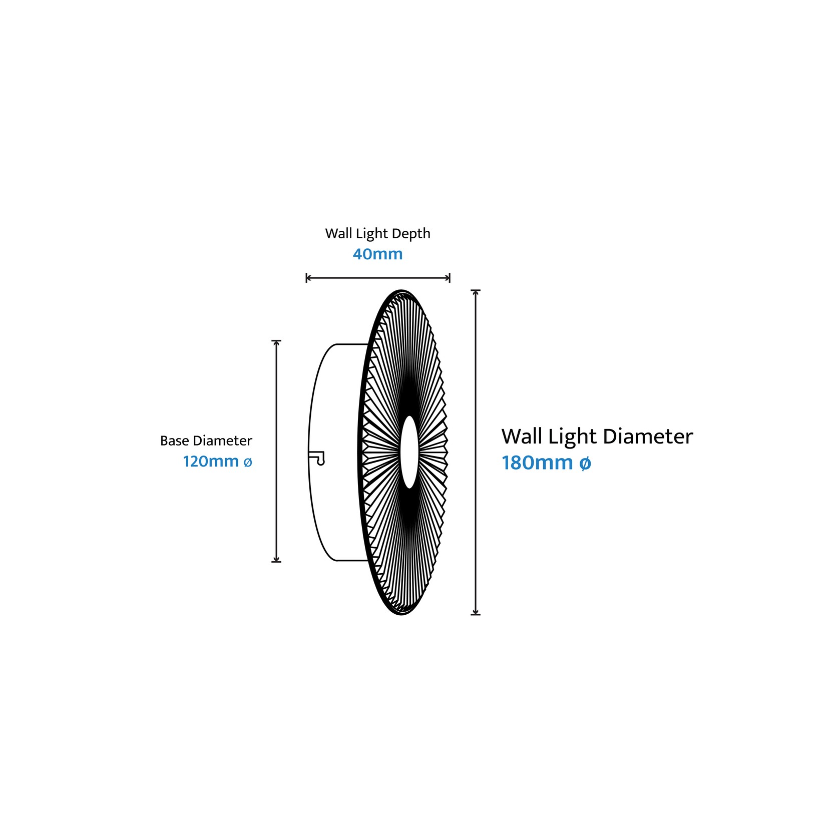 Bilby Crystalline LED Wall Light gallery detail image