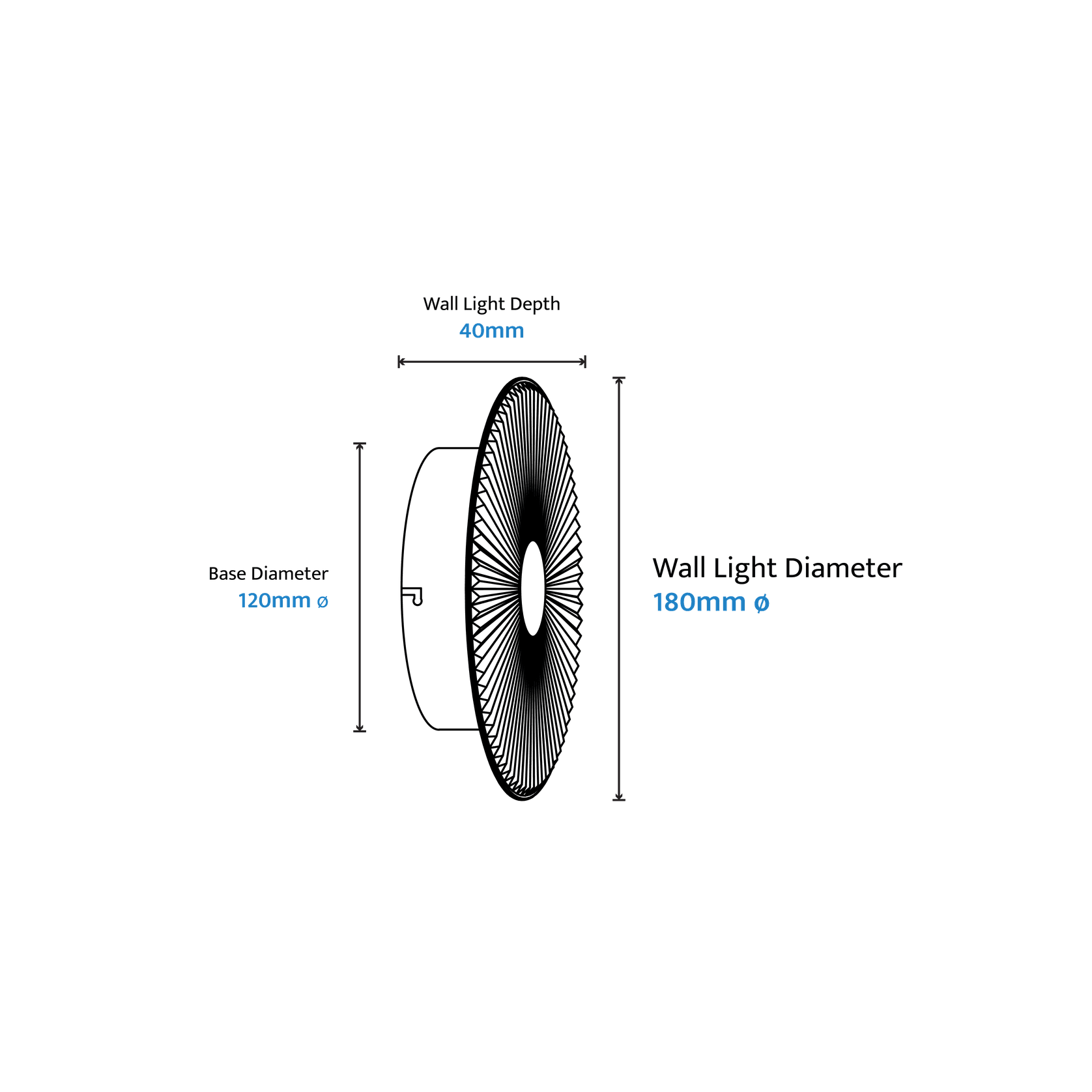 Bilby Crystalline LED Wall Light gallery detail image