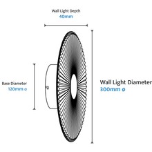Bilby Crystalline LED Wall Light gallery detail image