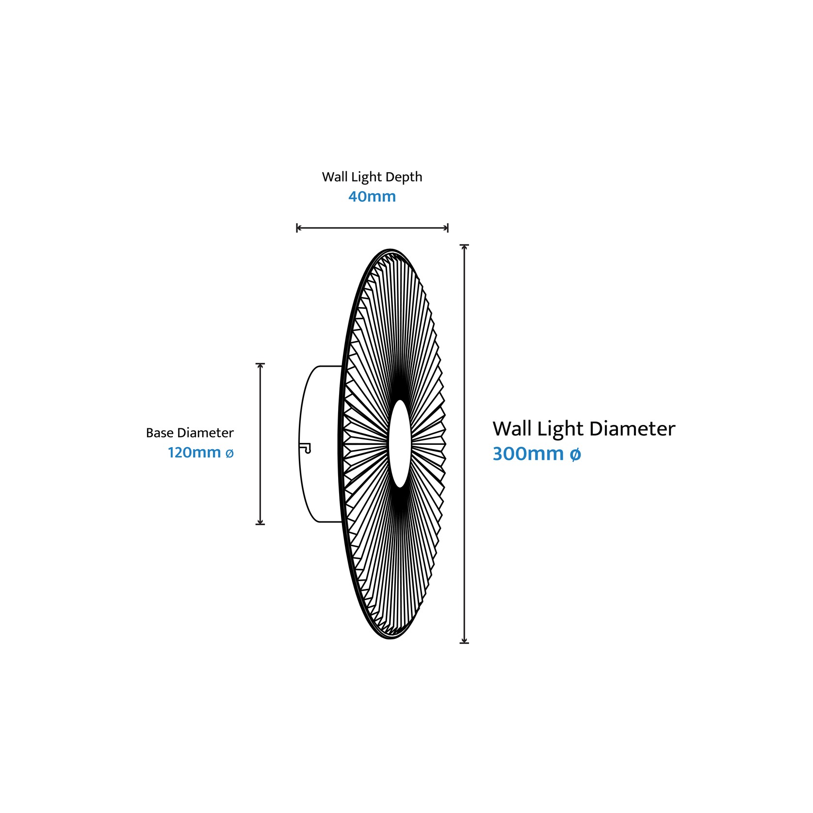 Bilby Crystalline LED Wall Light gallery detail image