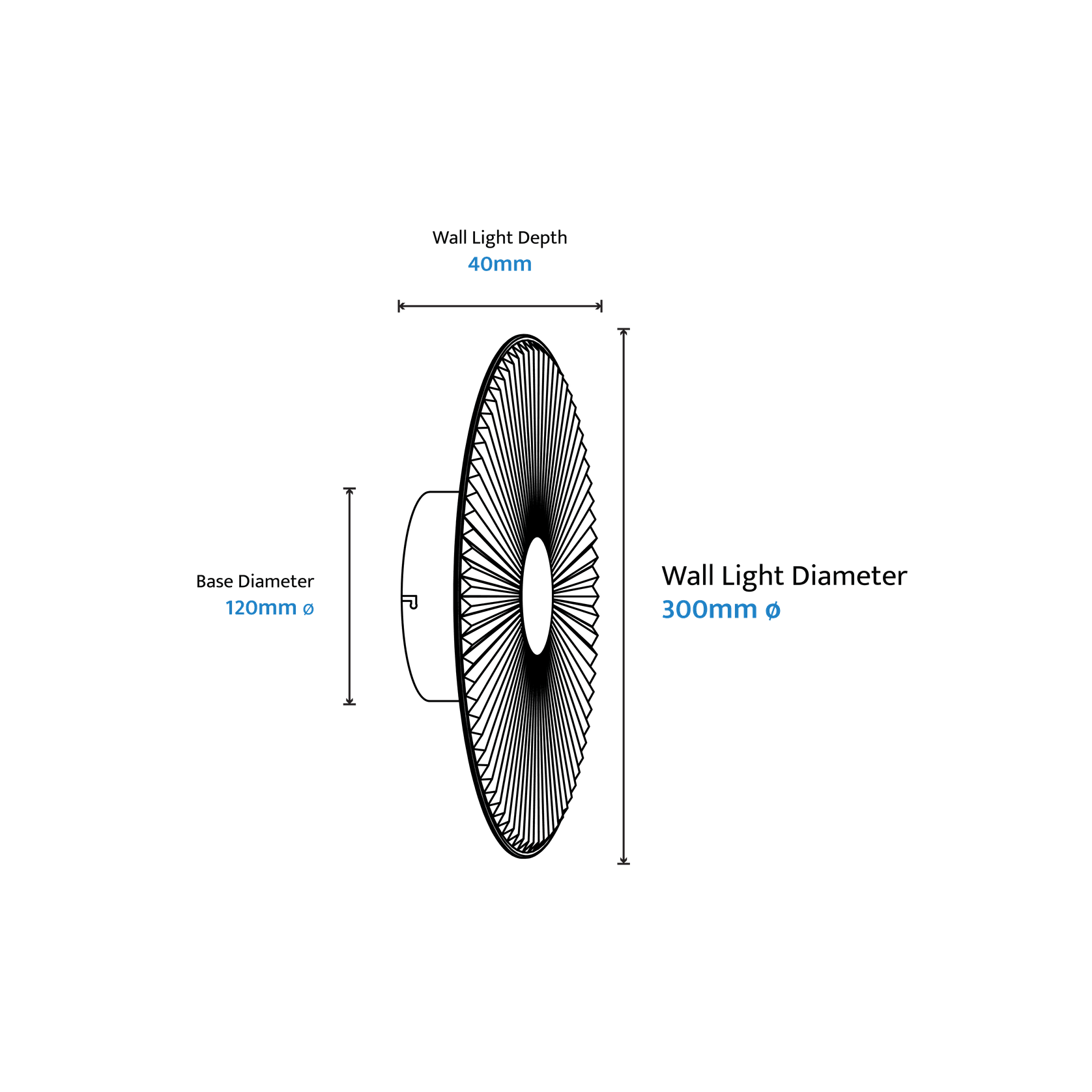 Bilby Crystalline LED Wall Light gallery detail image