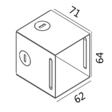 Square Halo Foot Light gallery detail image