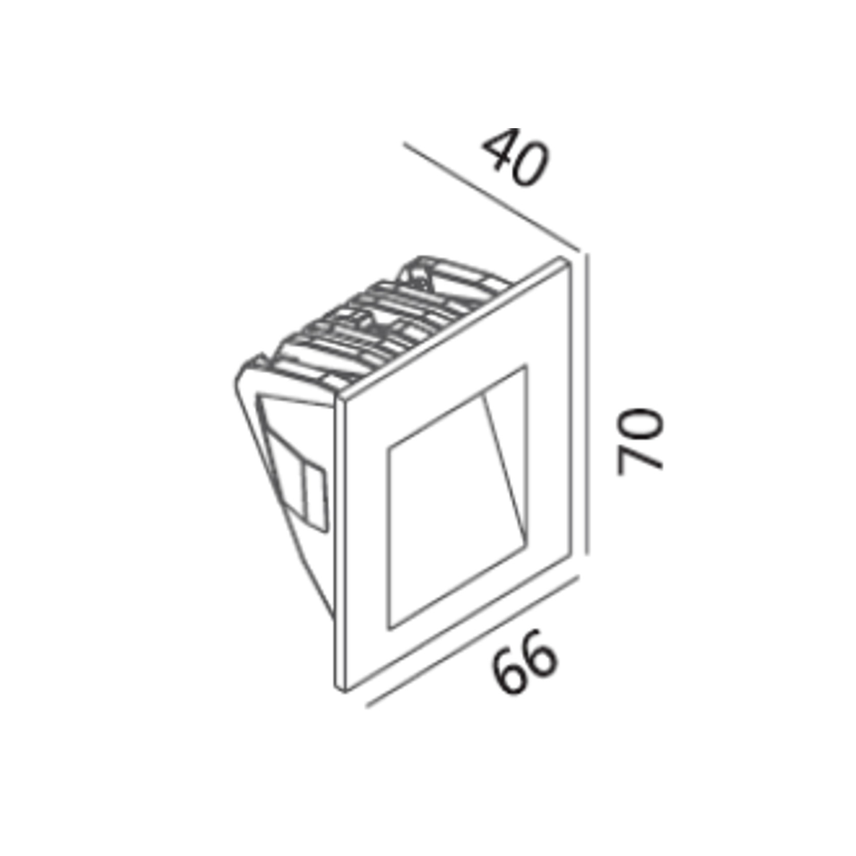 Square Halo Foot Light gallery detail image