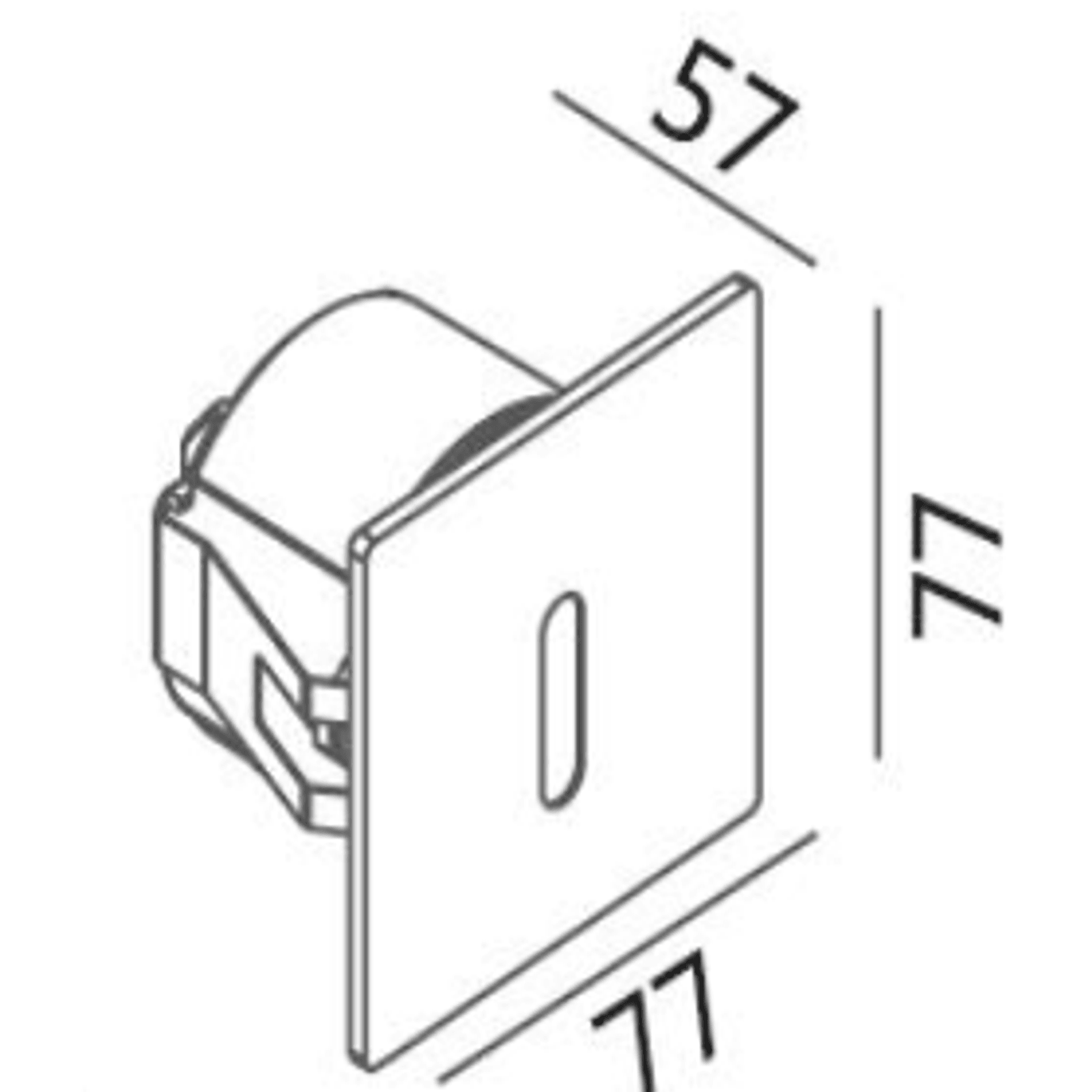 Square Slot Foot Light gallery detail image