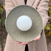 Ceramic Wall Dish Sconce Light gallery detail image
