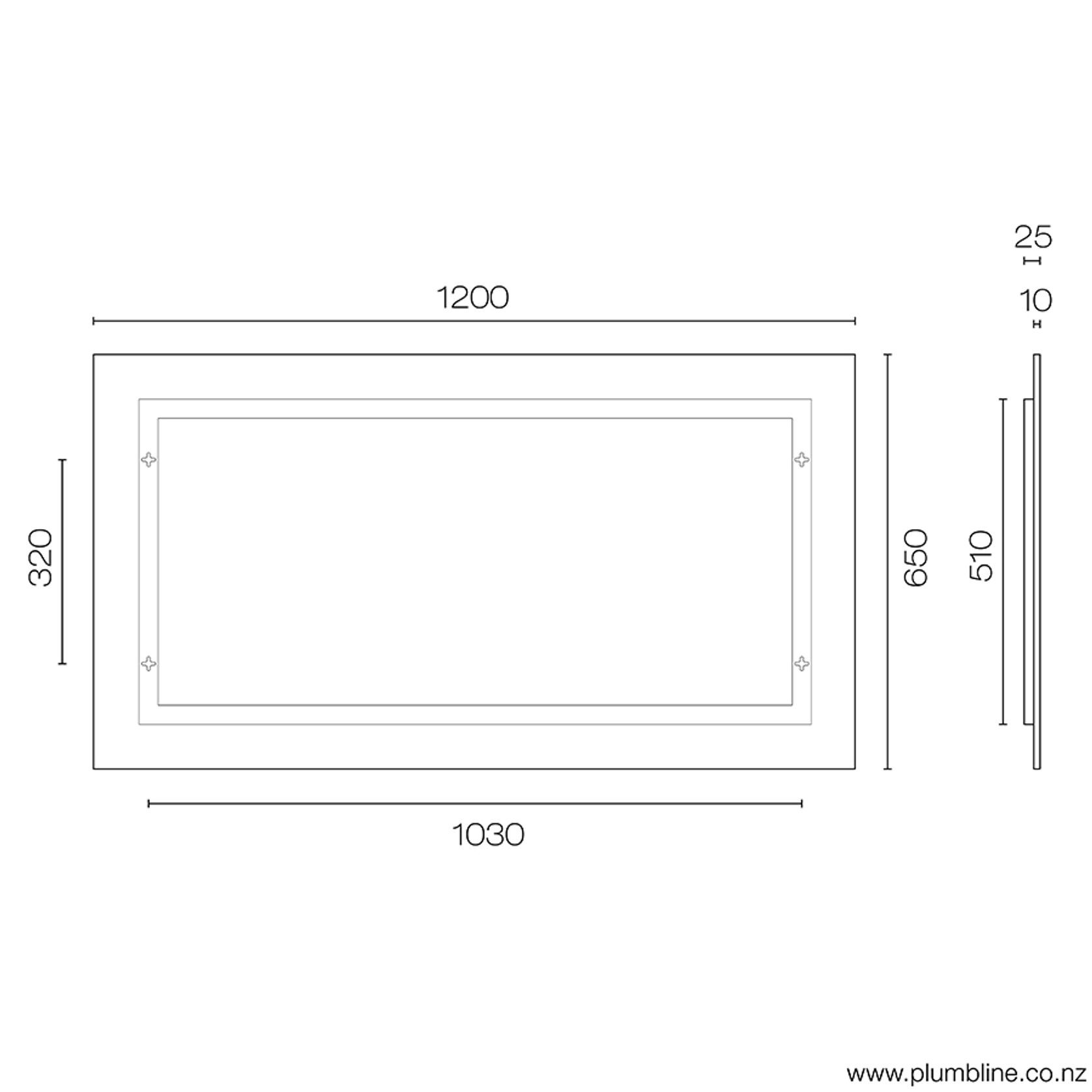 Frame Rectangle Wall Mirror gallery detail image