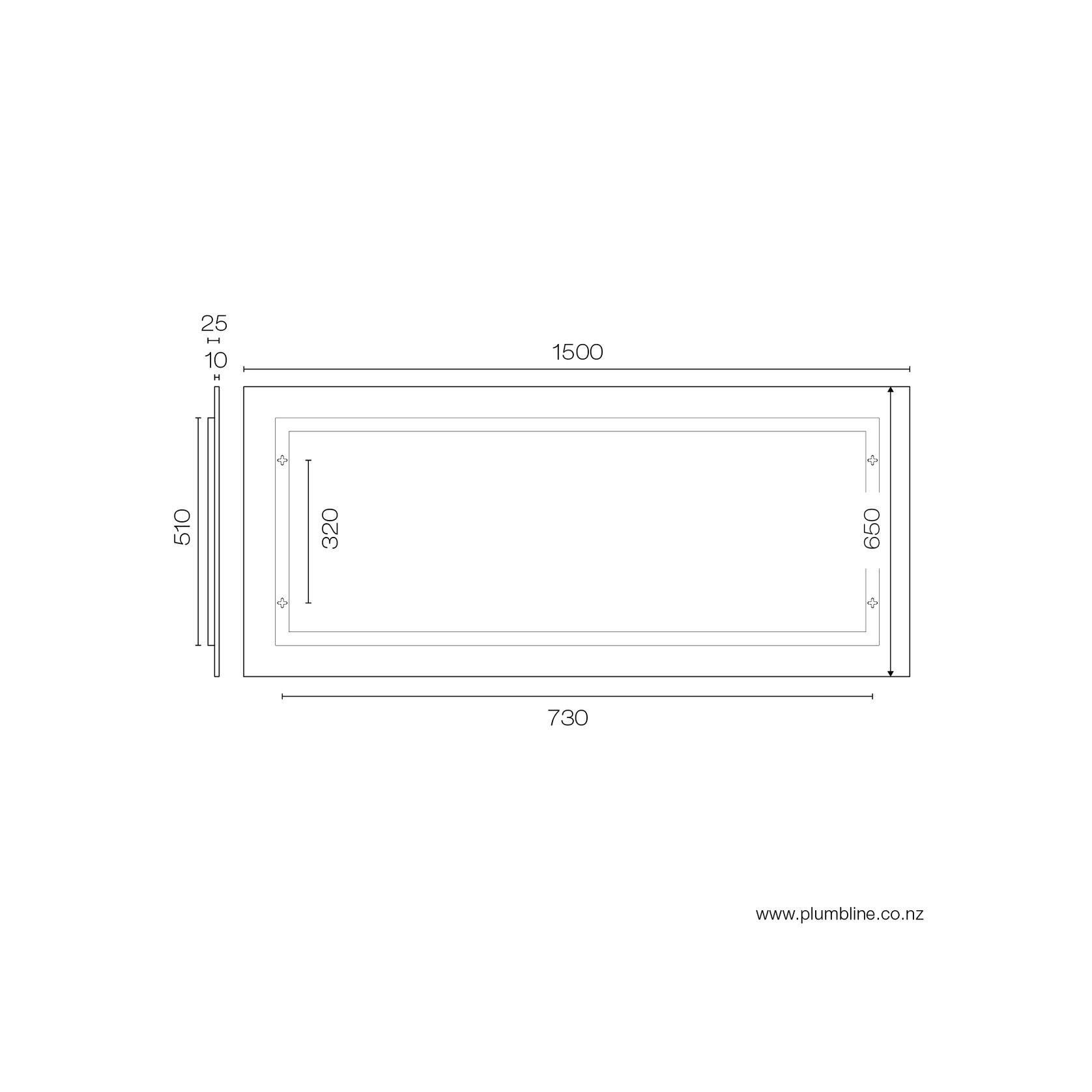 Frame Rectangle Wall Mirror gallery detail image