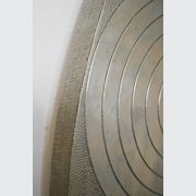 French Mid-Century Round Silver Mirror gallery detail image