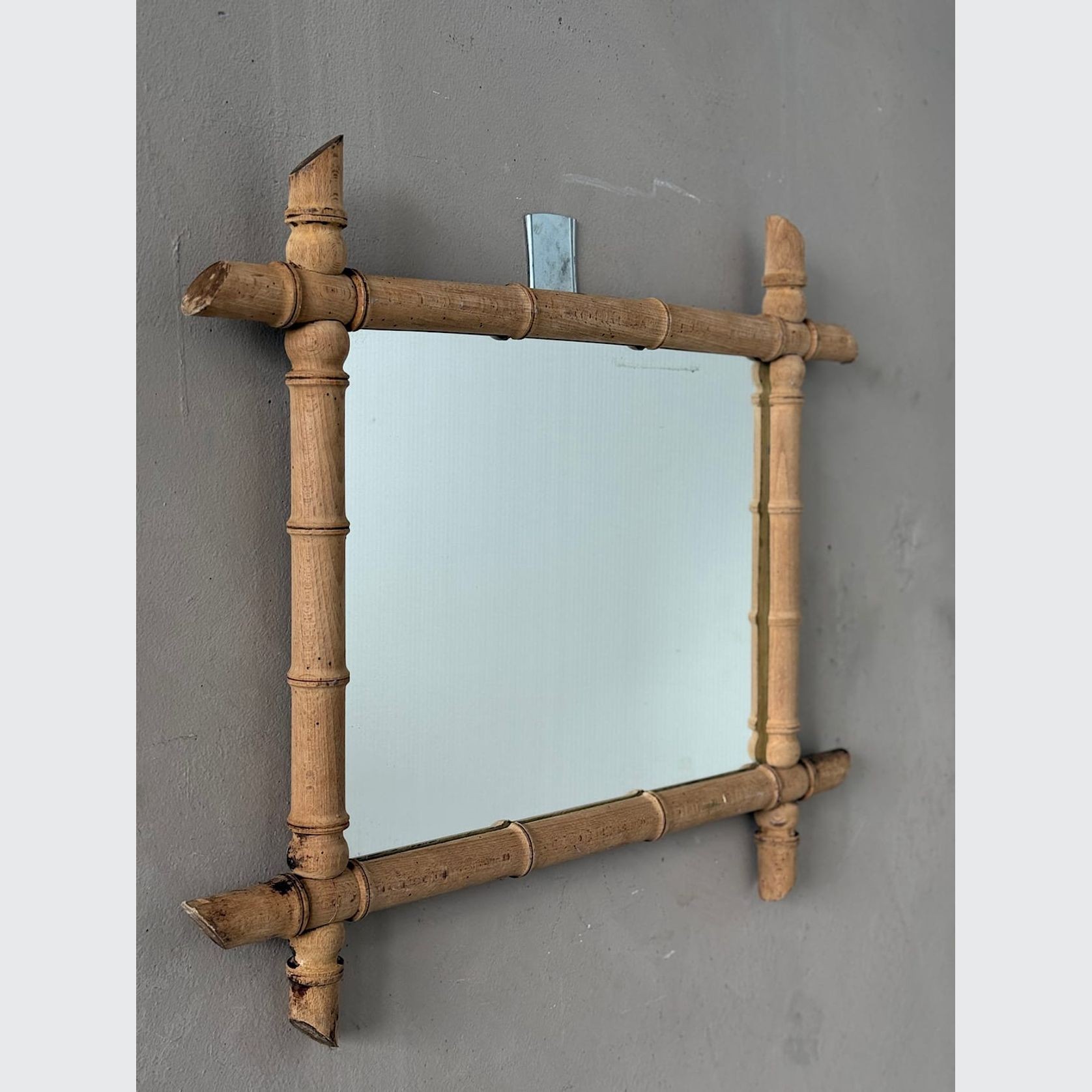 French Faux-Bamboo Mirror gallery detail image