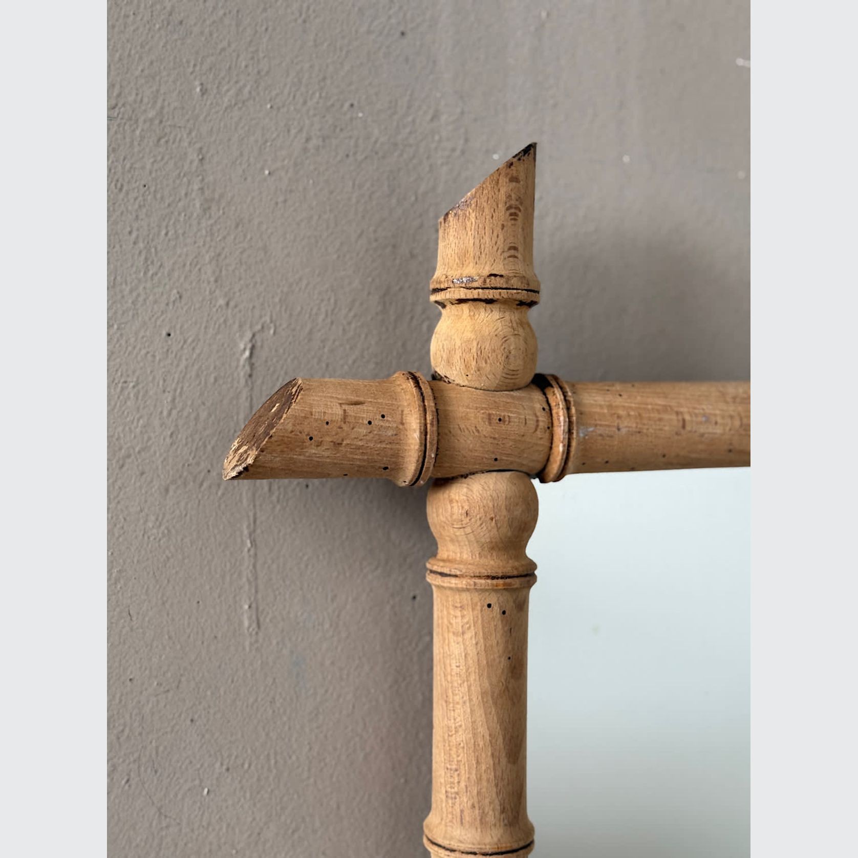 French Faux-Bamboo Mirror gallery detail image