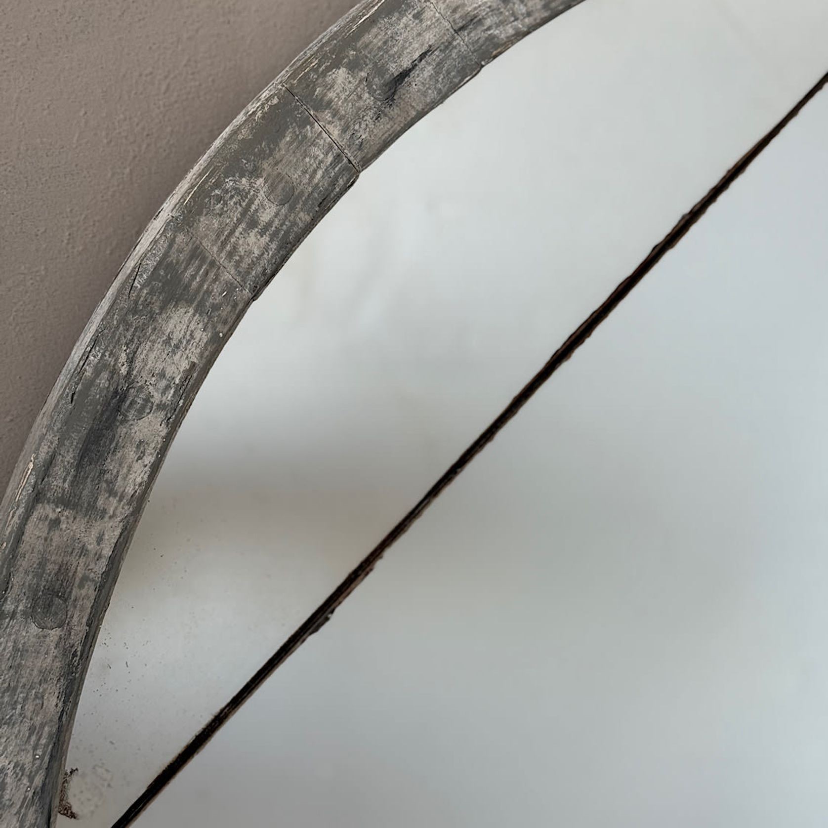 Round Painted French Mirror gallery detail image