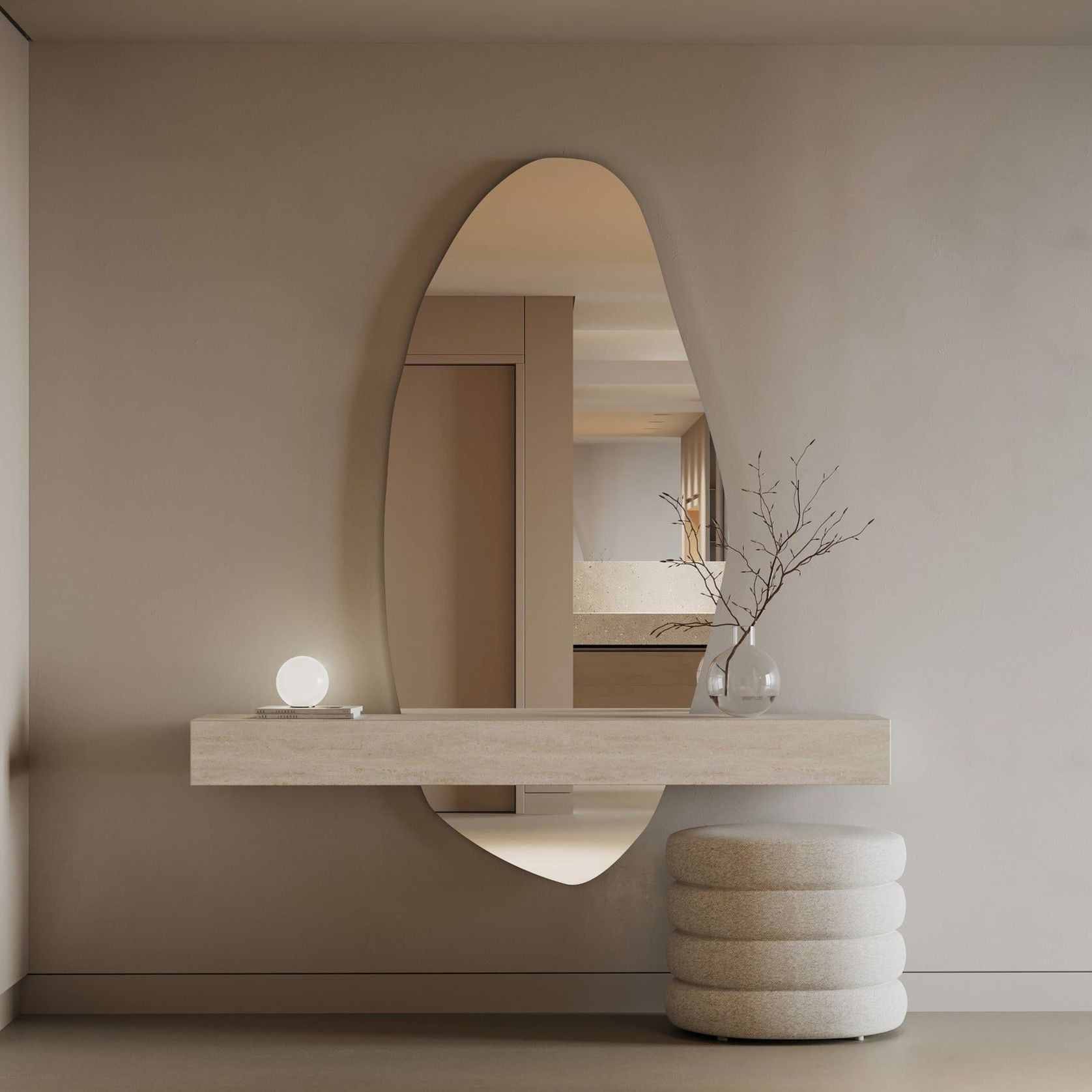 Isla Irregular Mirror | 1800 x 800 gallery detail image