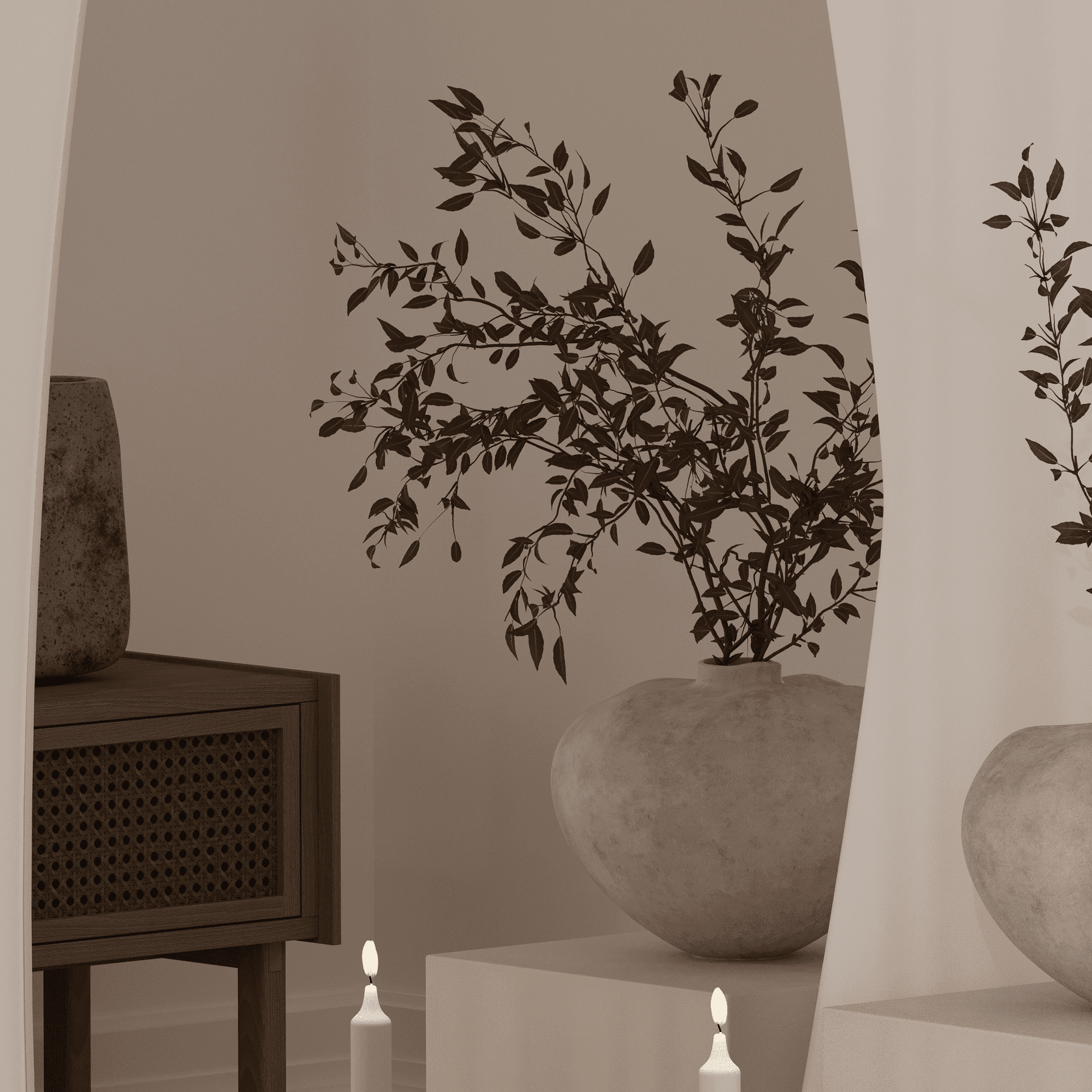 Lena Irregular Mirror | 1700 x 600 gallery detail image