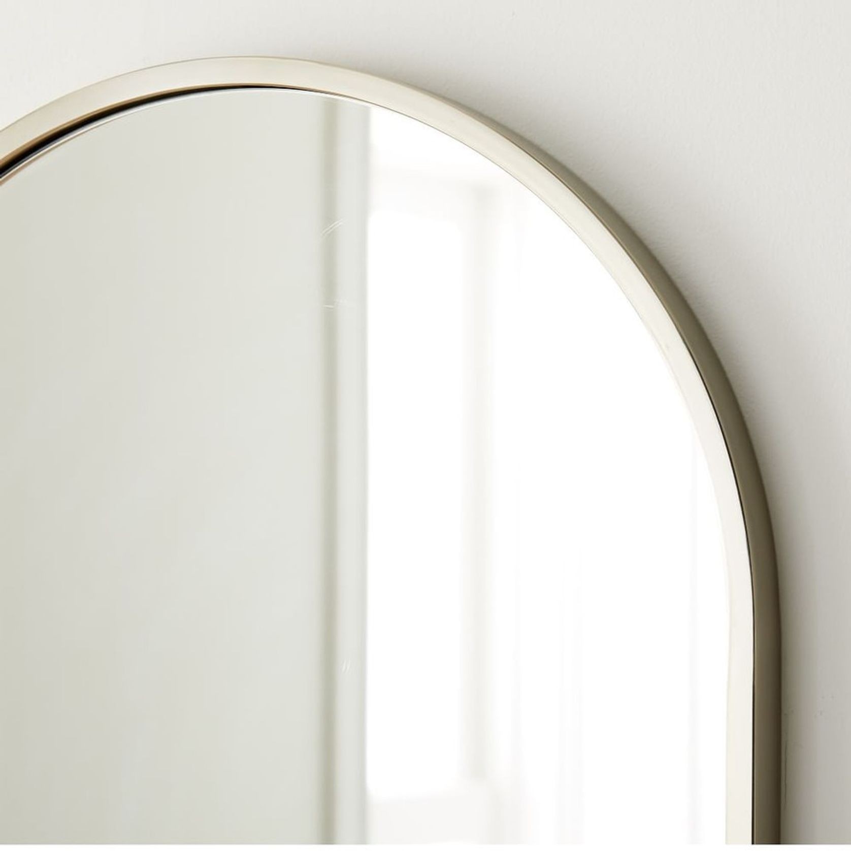 Metal Framed Arched Mirrors - Nickel gallery detail image