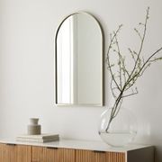 Metal Framed Arched Mirrors - Nickel gallery detail image