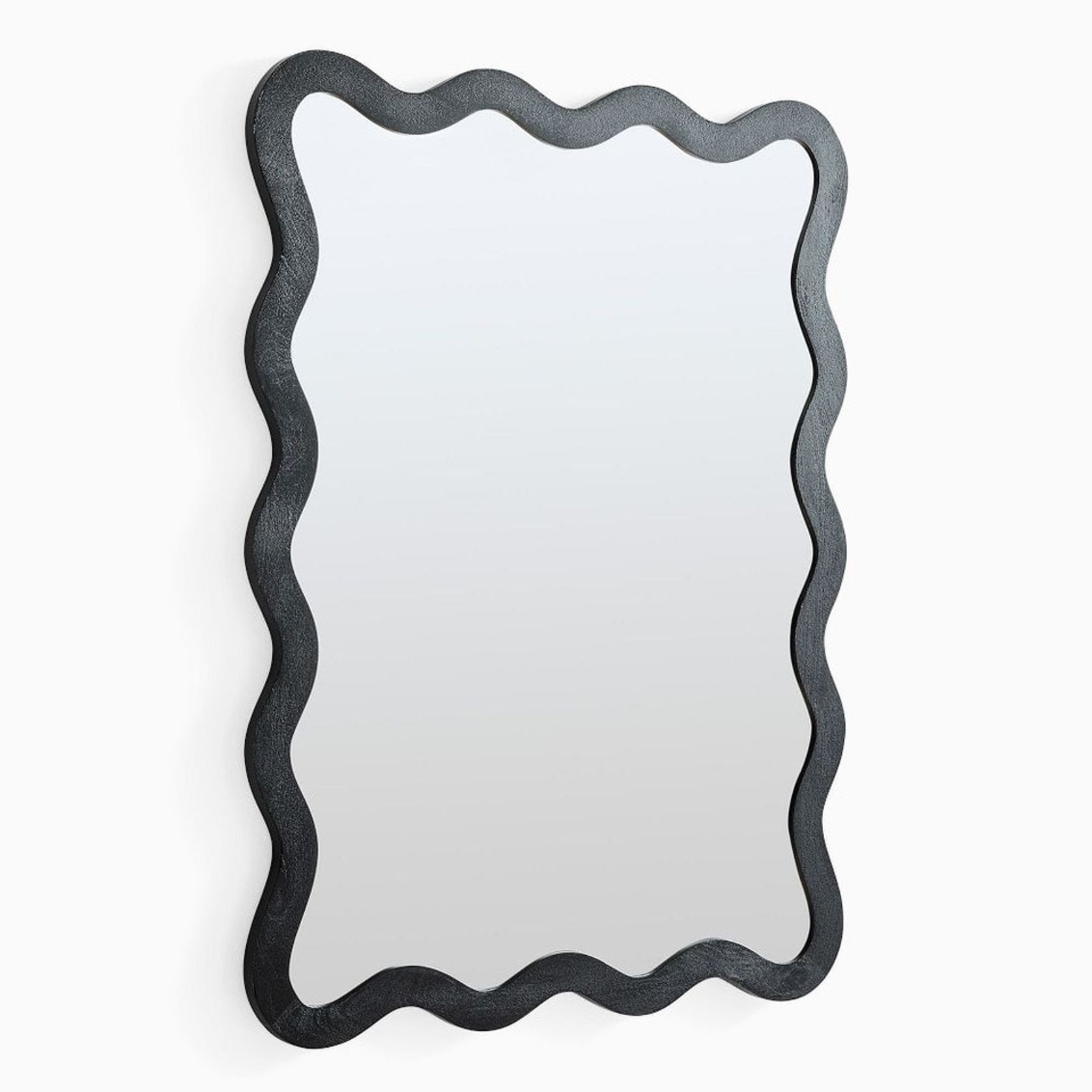 Wavy Wood Wall Mirror gallery detail image