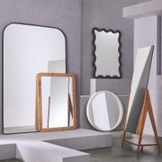 Wavy Wood Wall Mirror gallery detail image