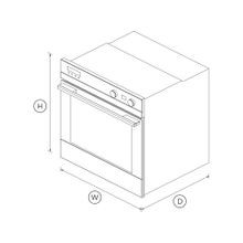 Oven, 60cm, 11 Function, Self-cleaning, Black gallery detail image