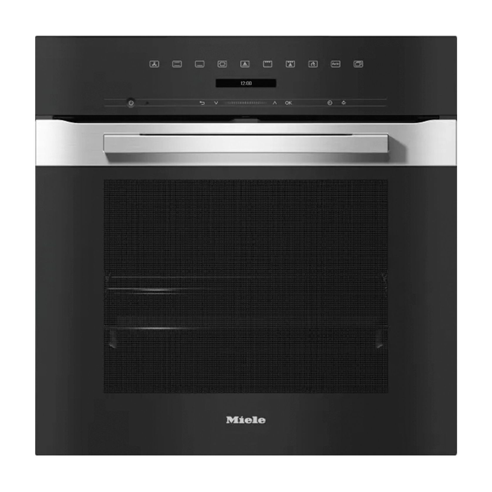 Miele Pureline 60cm Built-In Pyrolytic Electric Oven - Clean Steel gallery detail image