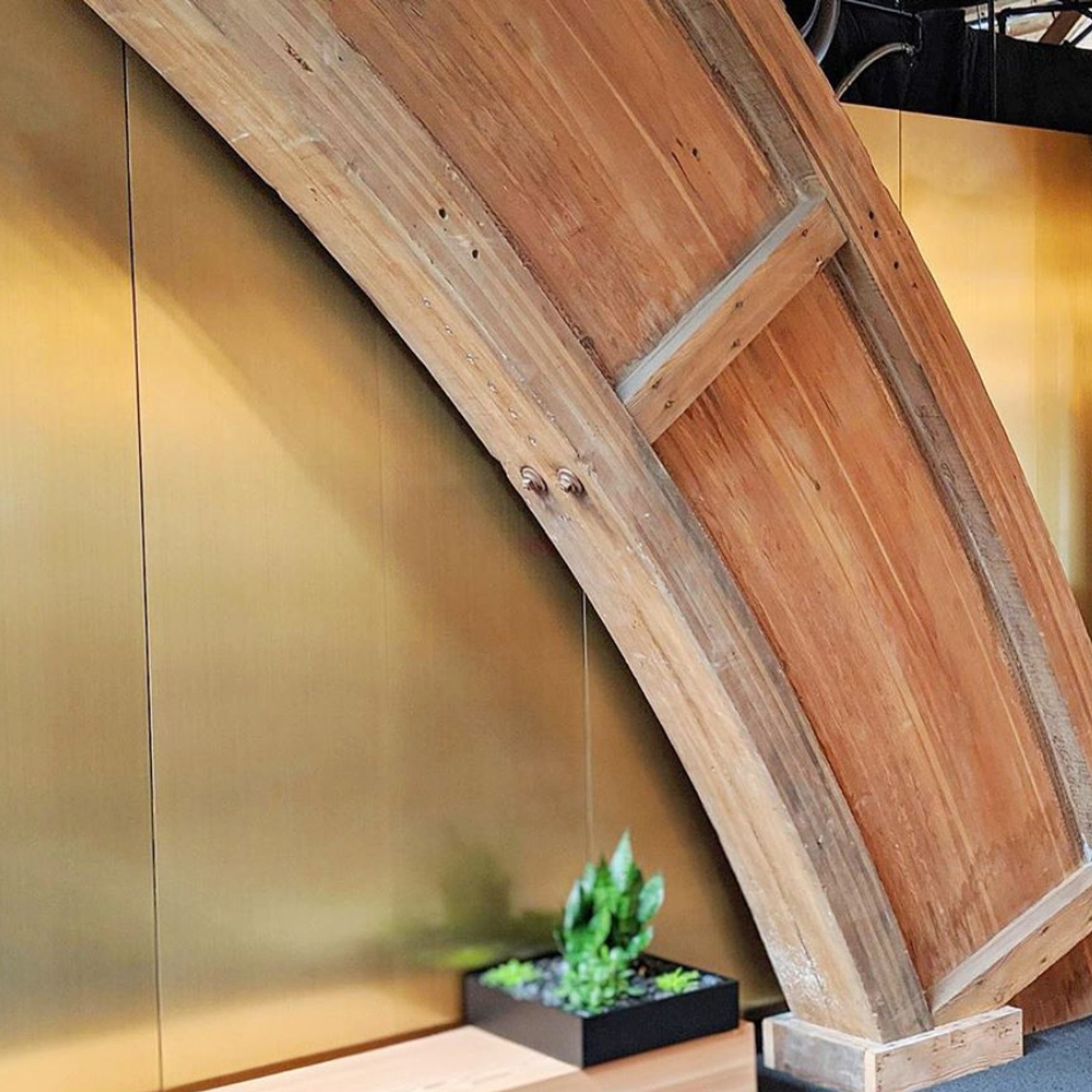 Series 900 904 Brushed Light Brass Aluminium | Real Metal Laminates gallery detail image