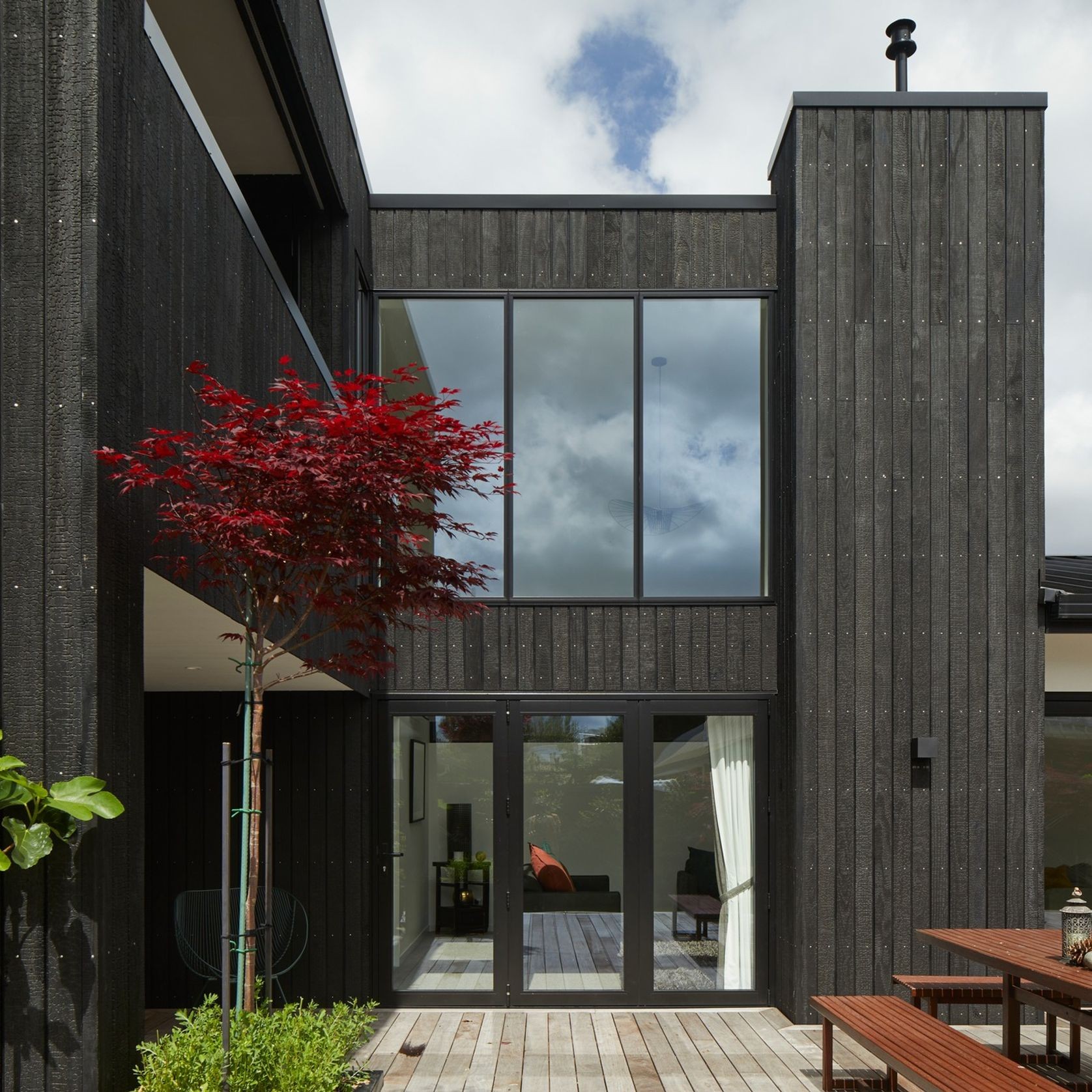 Charred Accoya Timber Cladding & Wall Panels gallery detail image
