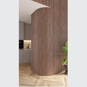 Linear Flex - Peaks - Black Walnut Wall Panelling gallery detail image