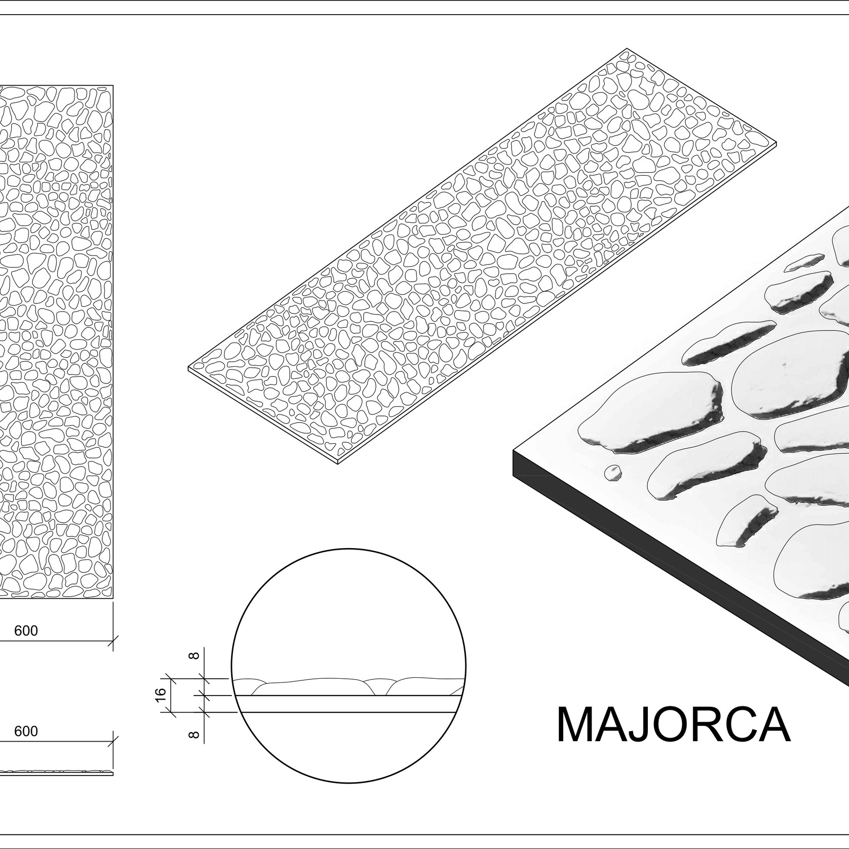 Roctex Majorca 3D Wall Panel gallery detail image