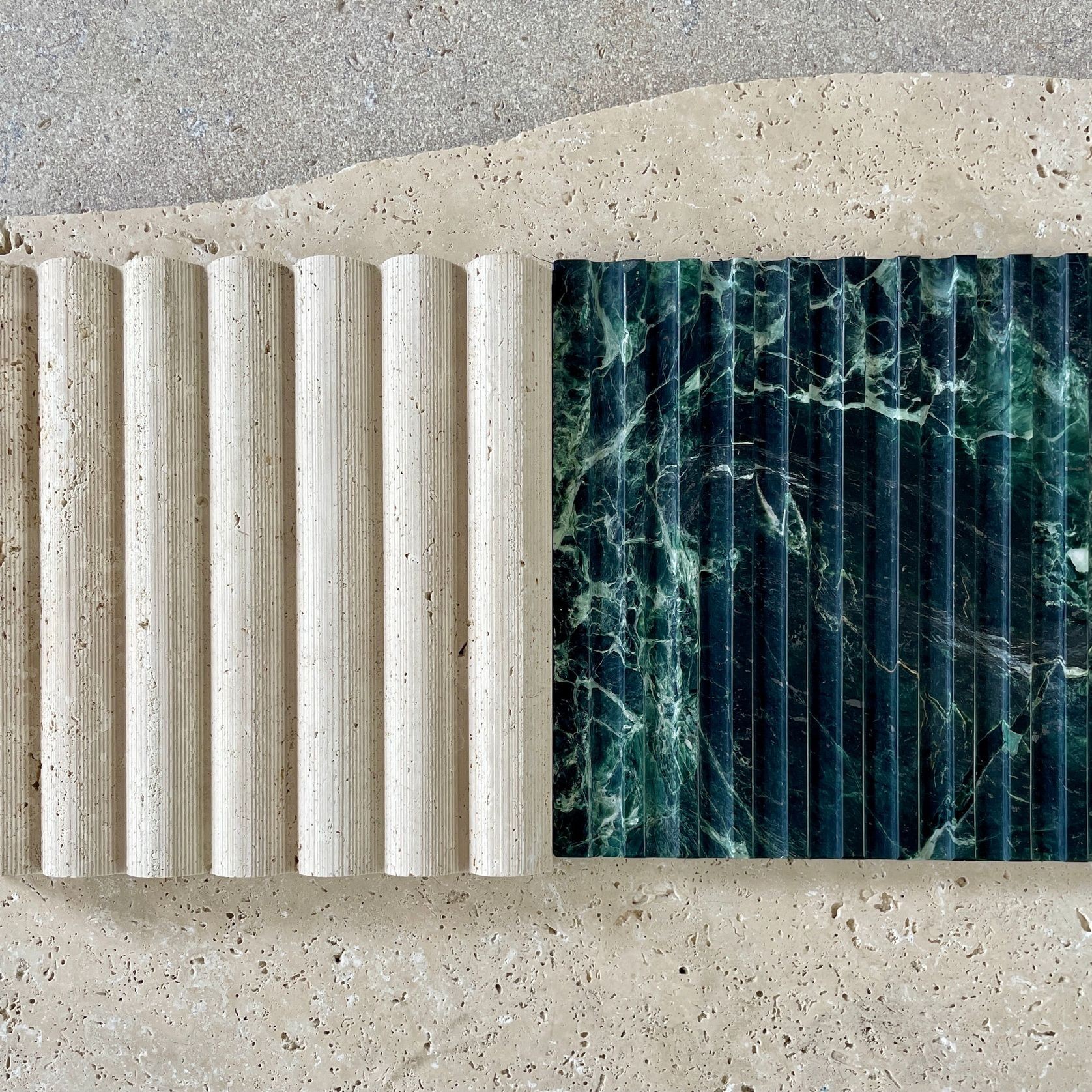 Fluted Travertine Cladding gallery detail image