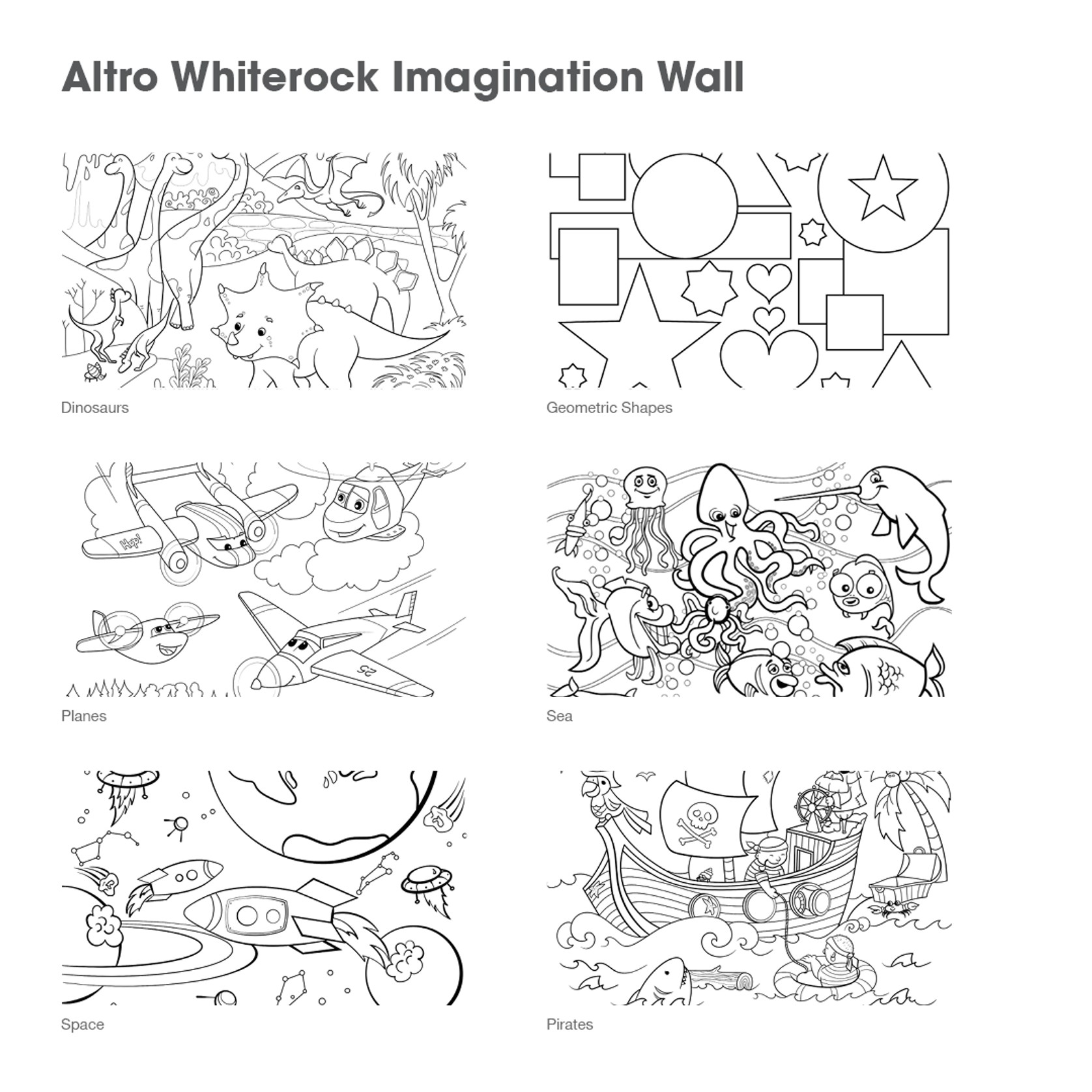 Altro Whiterock™ Imagination Colouring Wall gallery detail image