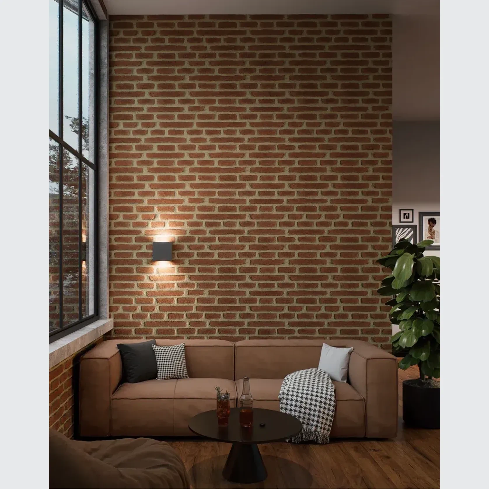 Vintage Brick Realistic Wall Panels gallery detail image