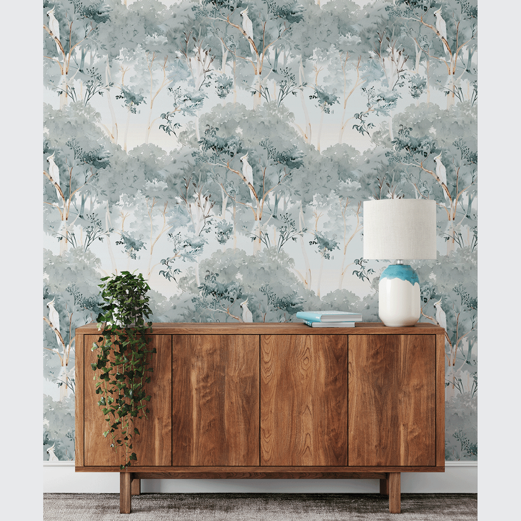 HEY POPPIT Wallpaper Pattern No - COCKATOO gallery detail image