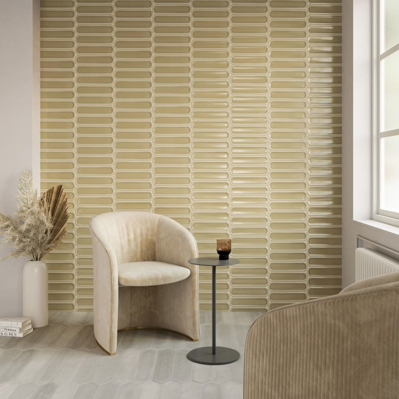 Aquarelle O Olive Wall Tiles gallery detail image