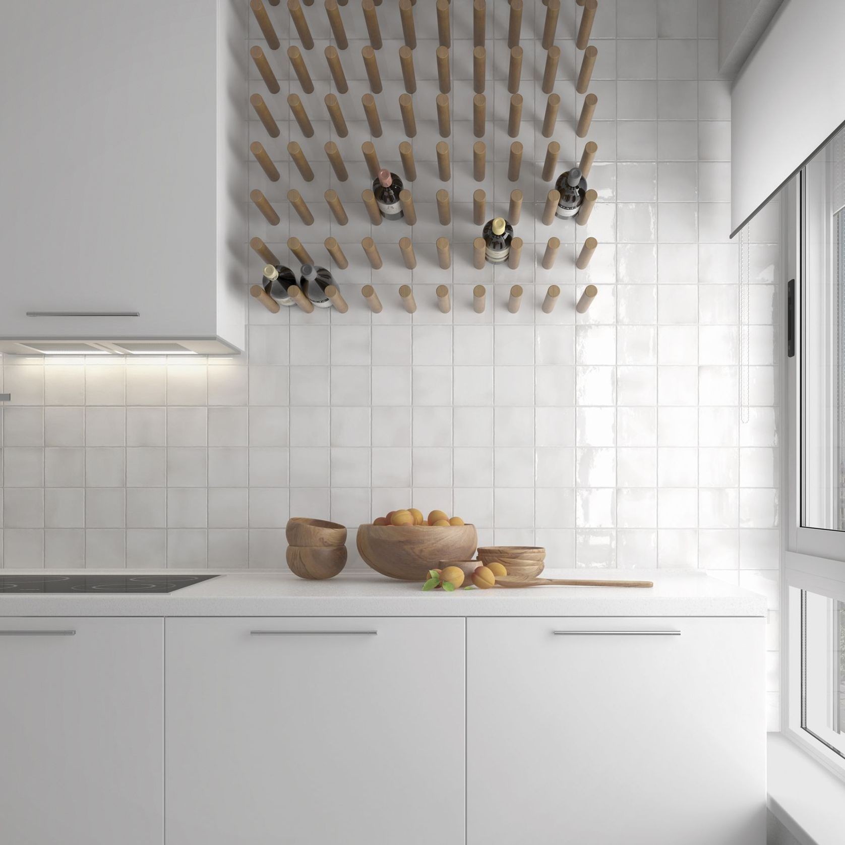 Marlowe White Gloss Wall Tile 100x100xmm gallery detail image
