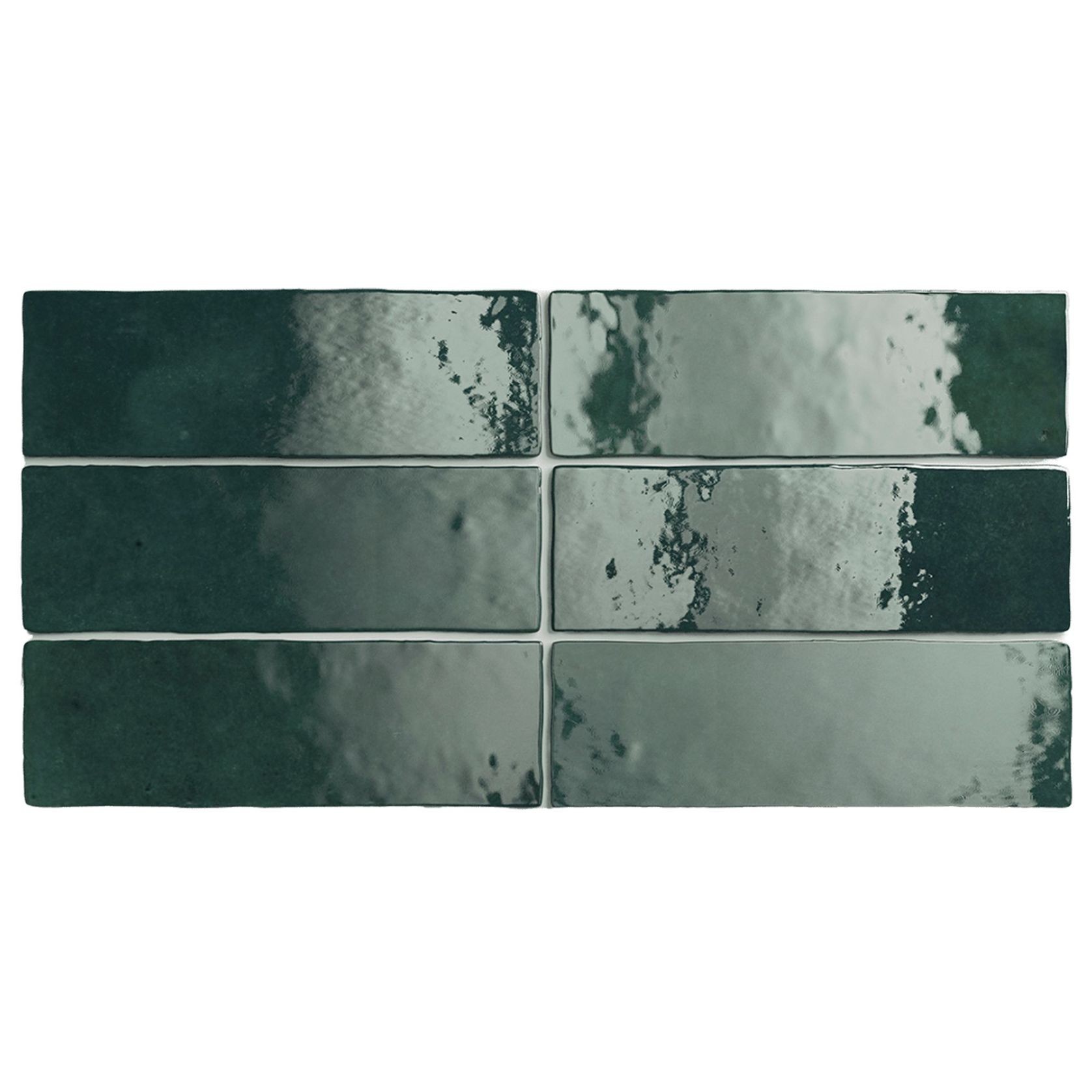 Artemis Moss Green Gloss Wall Tile 200x65x10mm gallery detail image