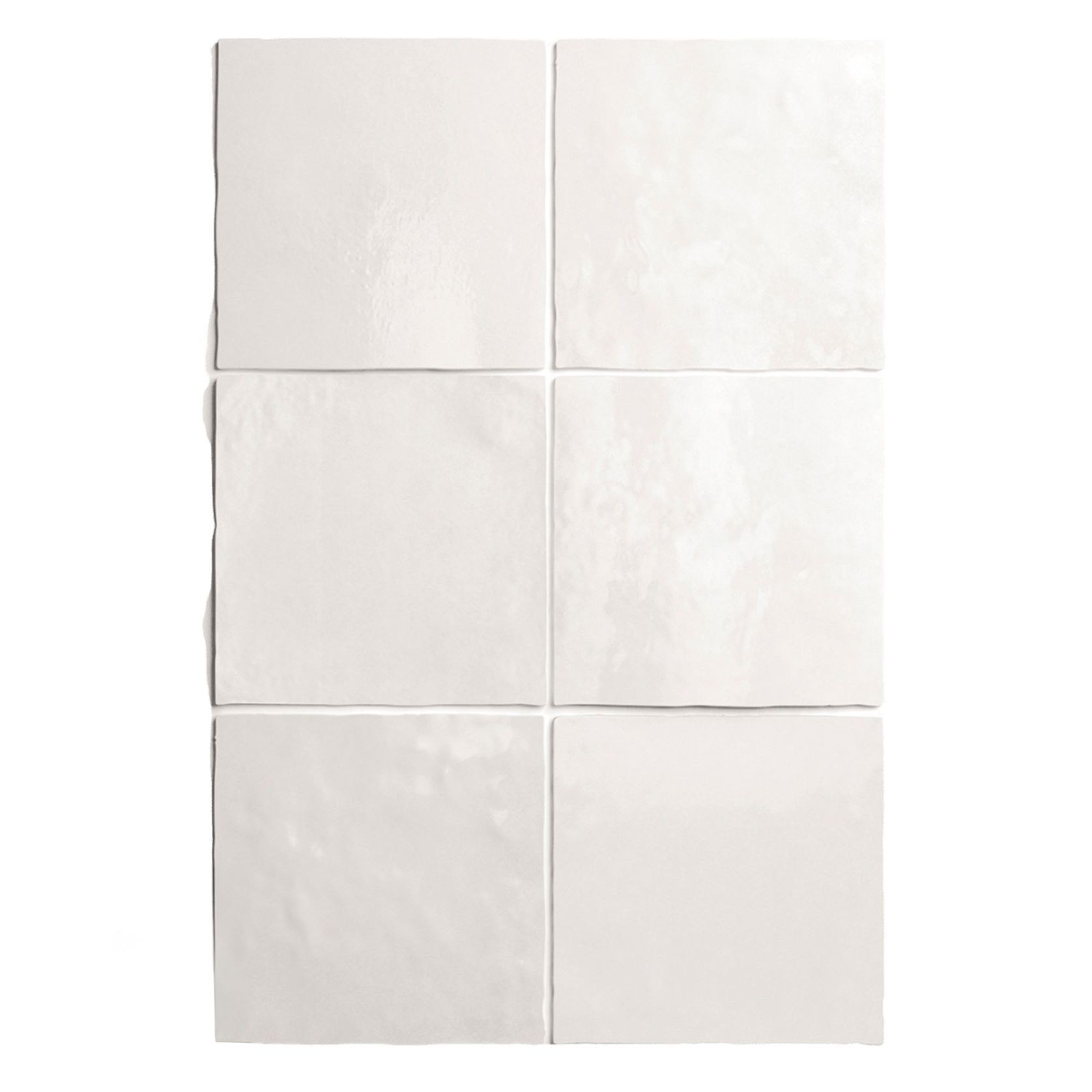 Artemis White Gloss Wall Tile 132x132x10mm gallery detail image