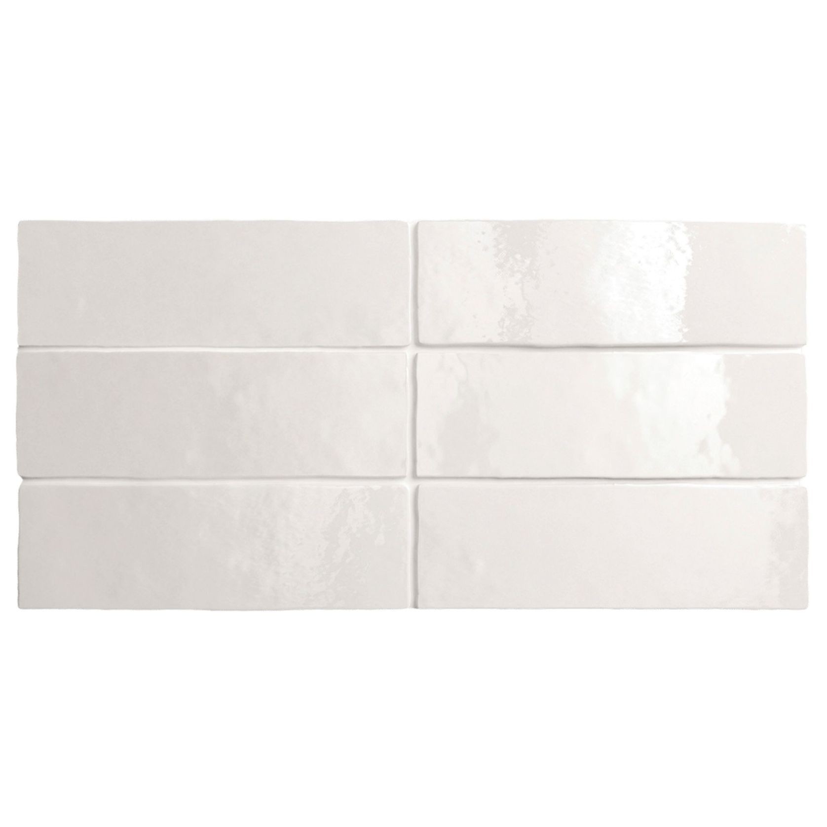 Artemis White Gloss Wall Tile 200x65x10mm gallery detail image